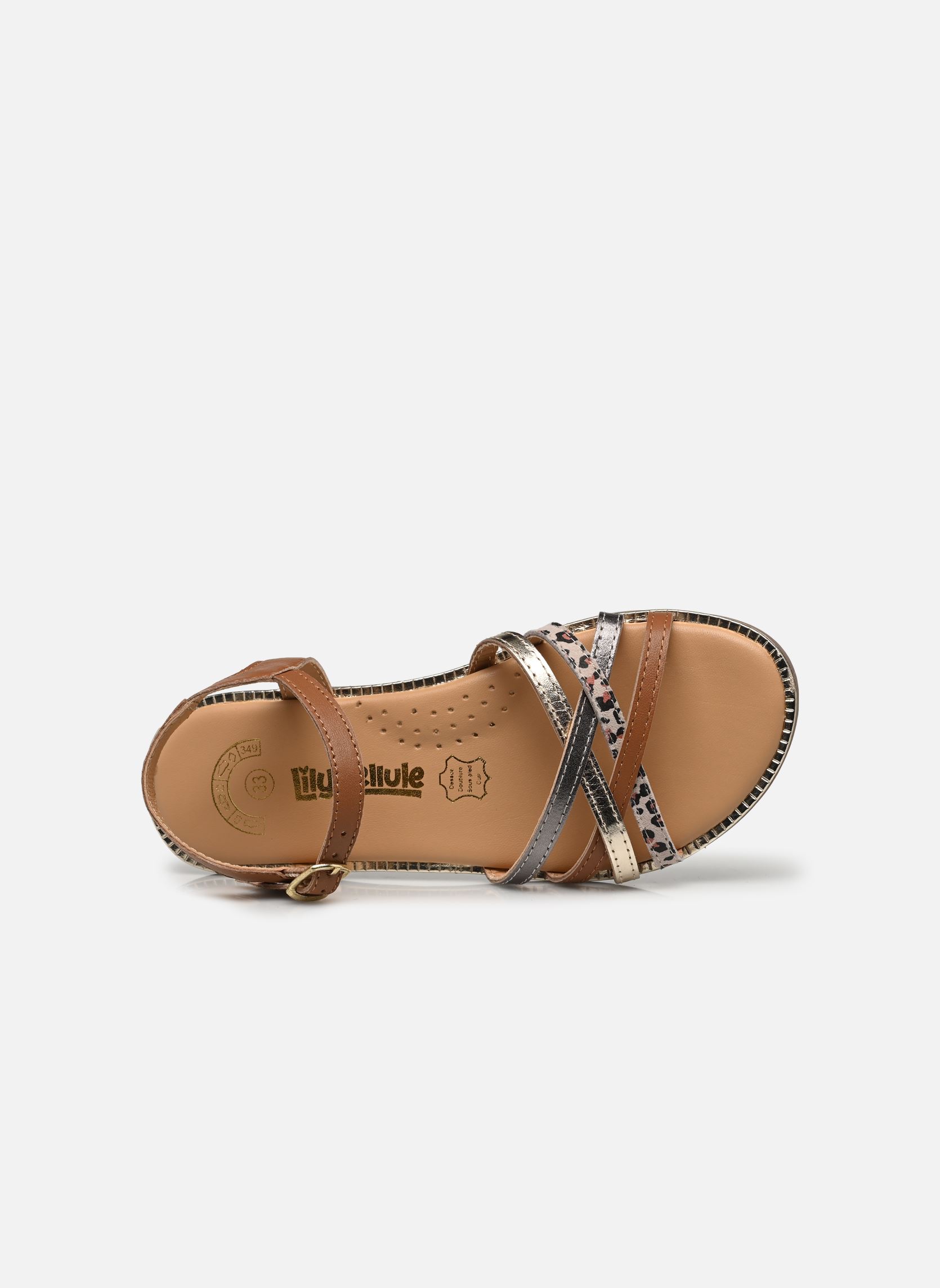 Sandalias Fourquerolle Lilybellule niña marrón Bopy Sandalias Fourquerolle Lilybellule niña marrón CARAMEL