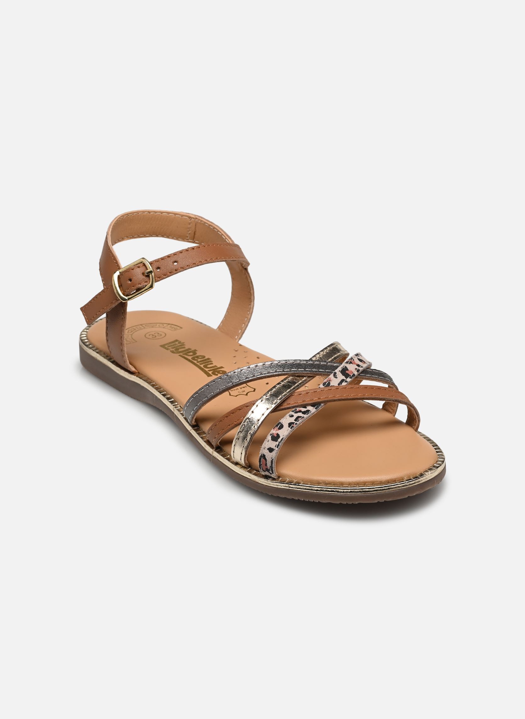 Sandalias Fourquerolle Lilybellule niña marrón Bopy Sandalias Fourquerolle Lilybellule niña marrón CARAMEL