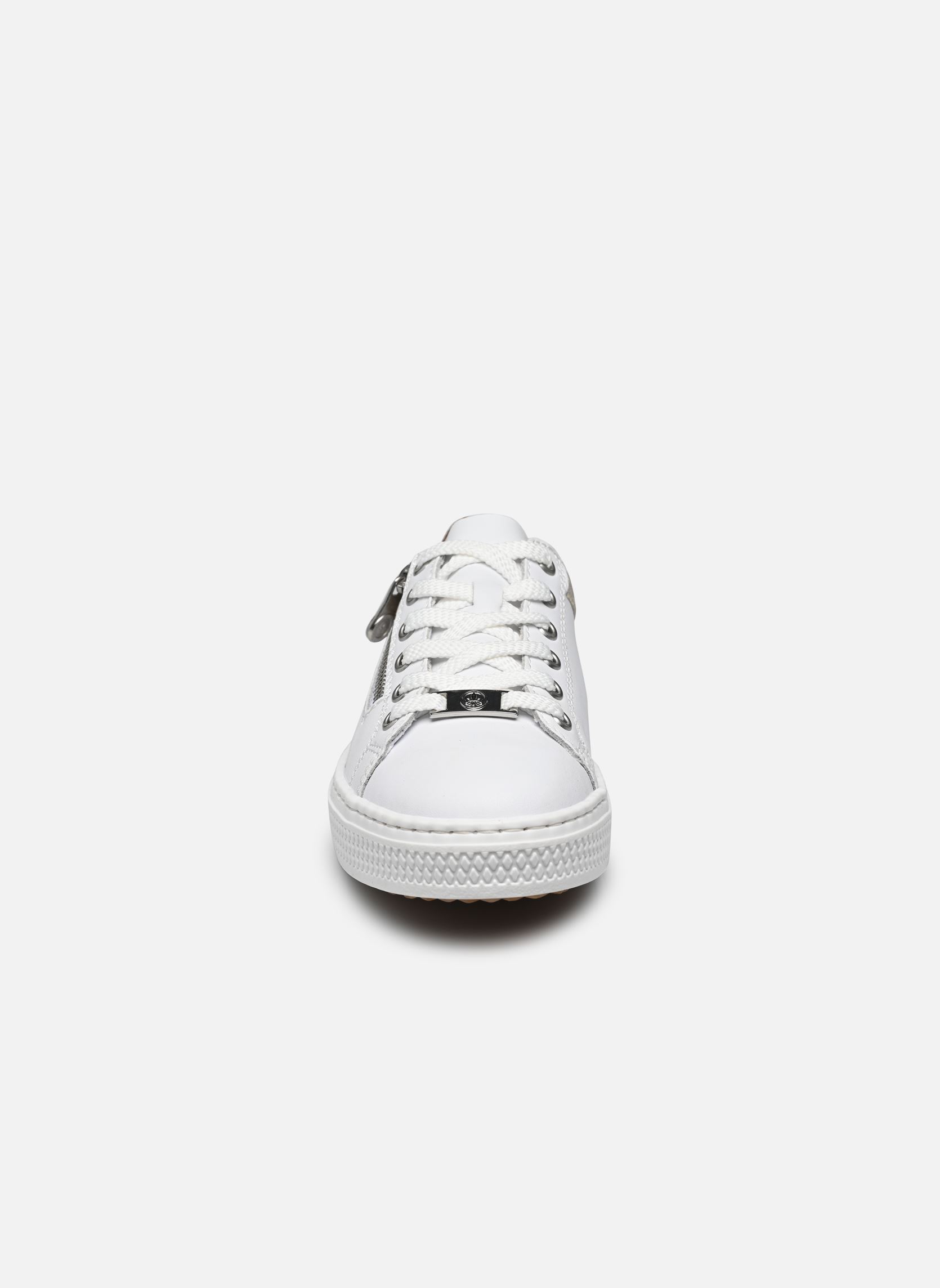 Niedrige Sneaker Baskets - L59A1-81 damen weiß Rieker Niedrige Sneaker Baskets - L59A1-81 damen weiß SPORTWEISS/MUSCHEL/NOISETTE