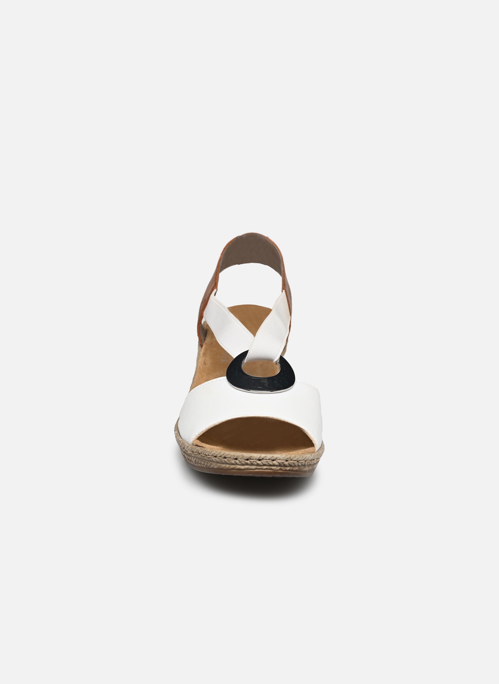 Sandali con zeppa e plateau Sandales compensées - 624H6 donna bianco Rieker Sandali con zeppa e plateau Sandales compensées - 624H6 donna bianco WEISS/CAYENNE