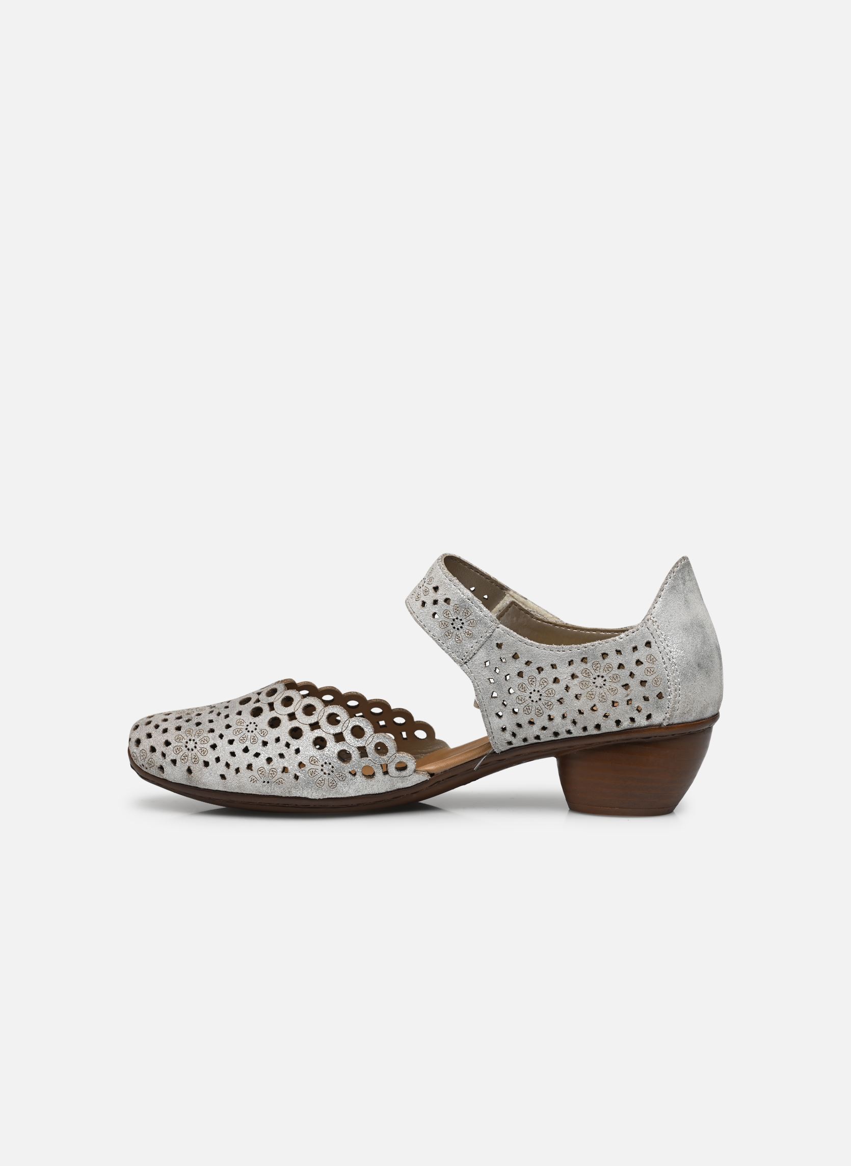 Slingback pumps Babies - 43753-90 dames zilver Rieker Slingback pumps Babies - 43753-90 dames zilver SILVER