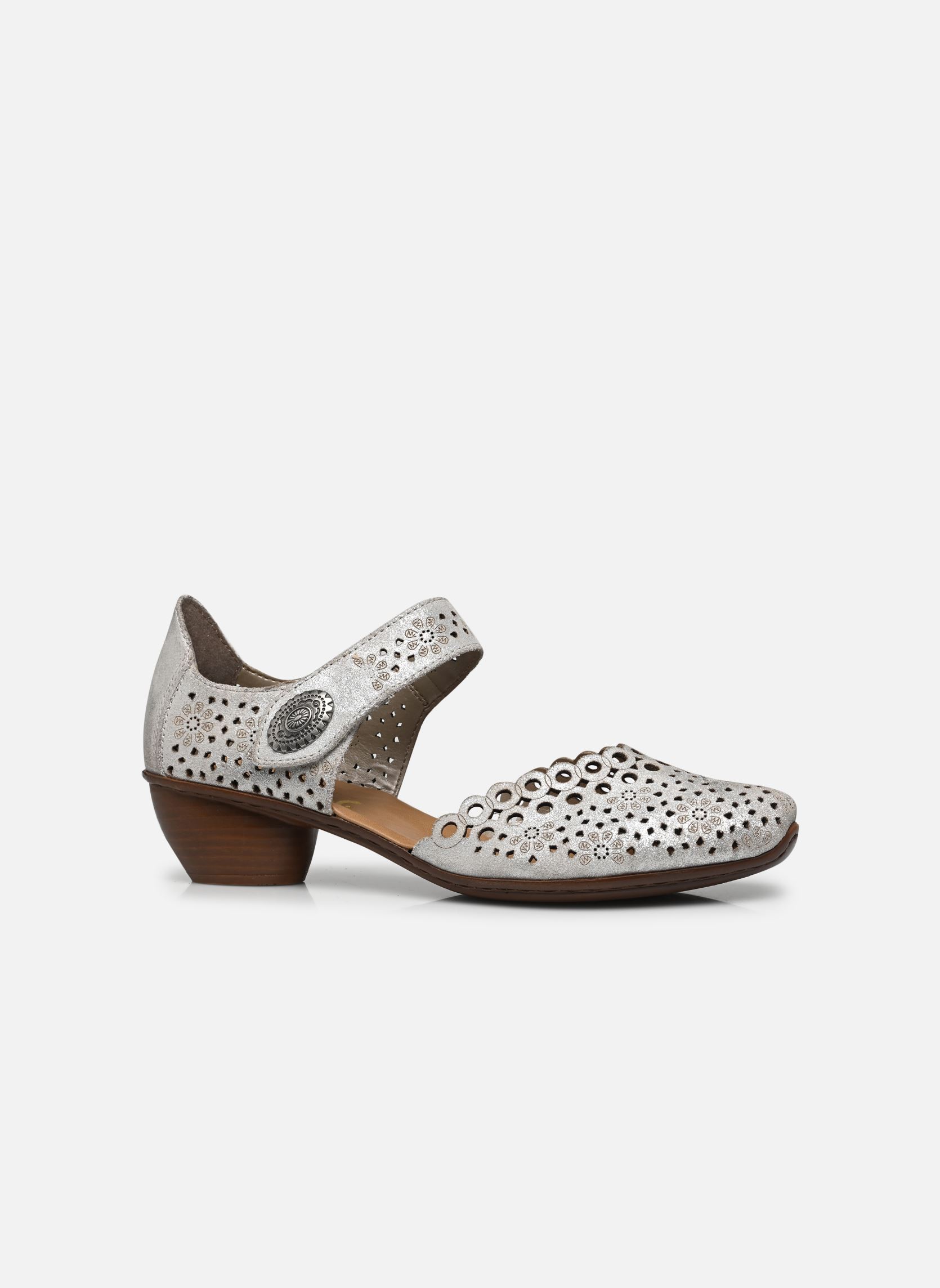 Slingback pumps Babies - 43753-90 dames zilver Rieker Slingback pumps Babies - 43753-90 dames zilver SILVER