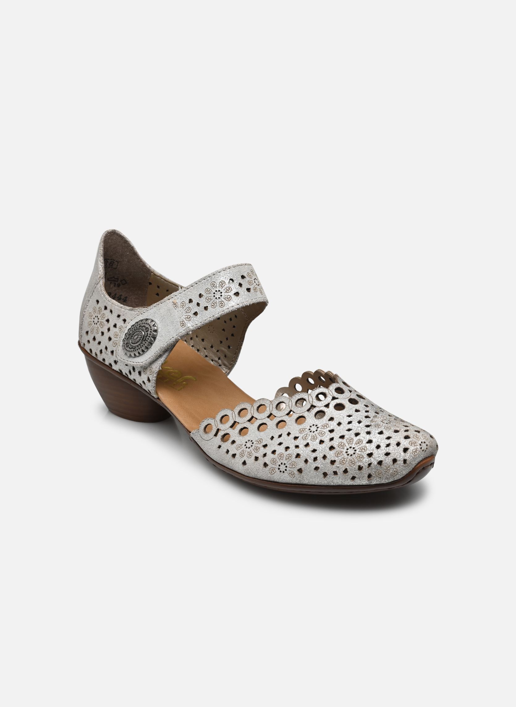 Slingback pumps Babies - 43753-90 dames zilver Rieker Slingback pumps Babies - 43753-90 dames zilver SILVER