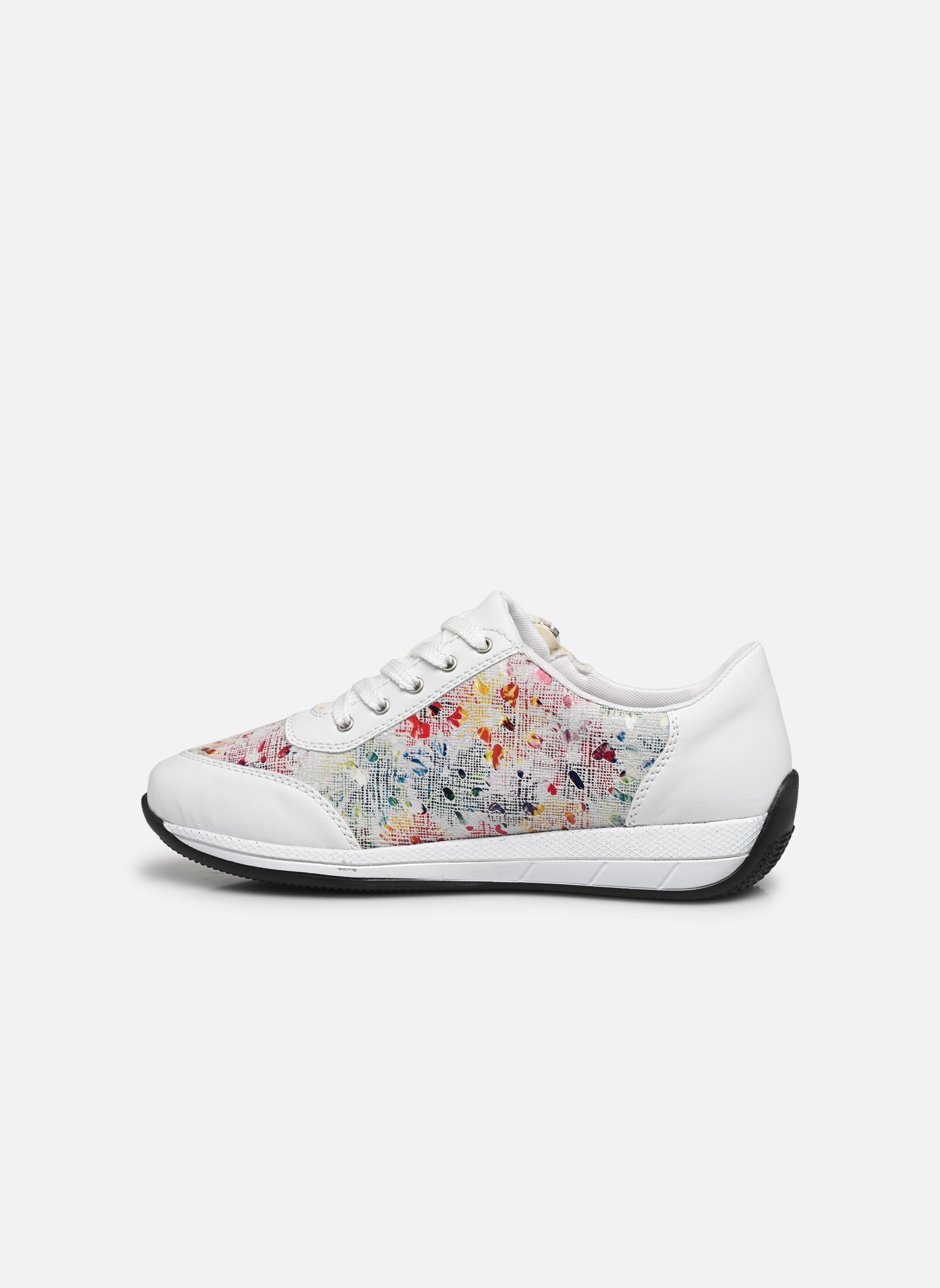 Lage sneakers Baskets - N1112-90 dames wit Rieker Lage sneakers Baskets - N1112-90 dames wit WEISS/WEISS-MULTI