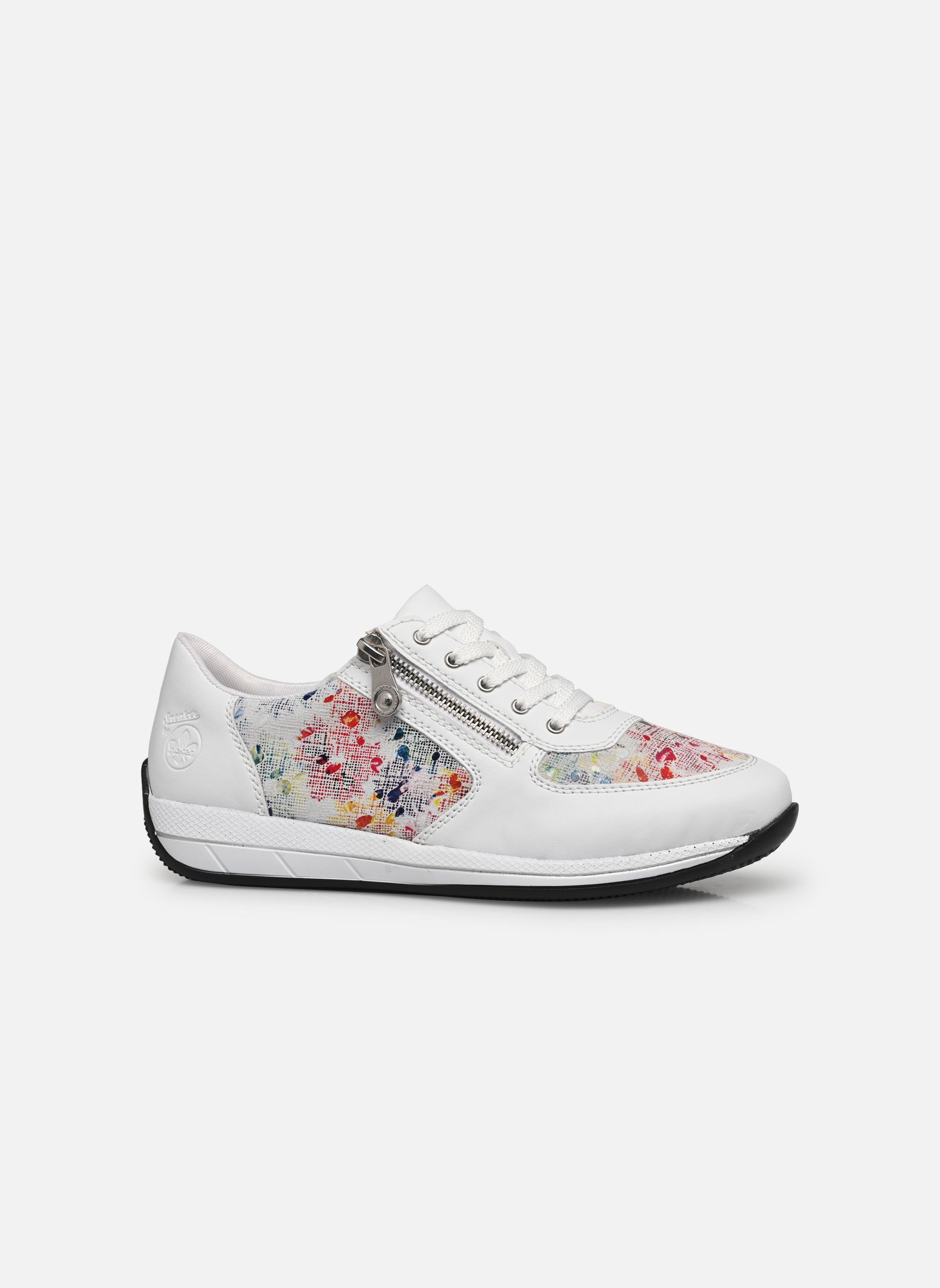 Lage sneakers Baskets - N1112-90 dames wit Rieker Lage sneakers Baskets - N1112-90 dames wit WEISS/WEISS-MULTI