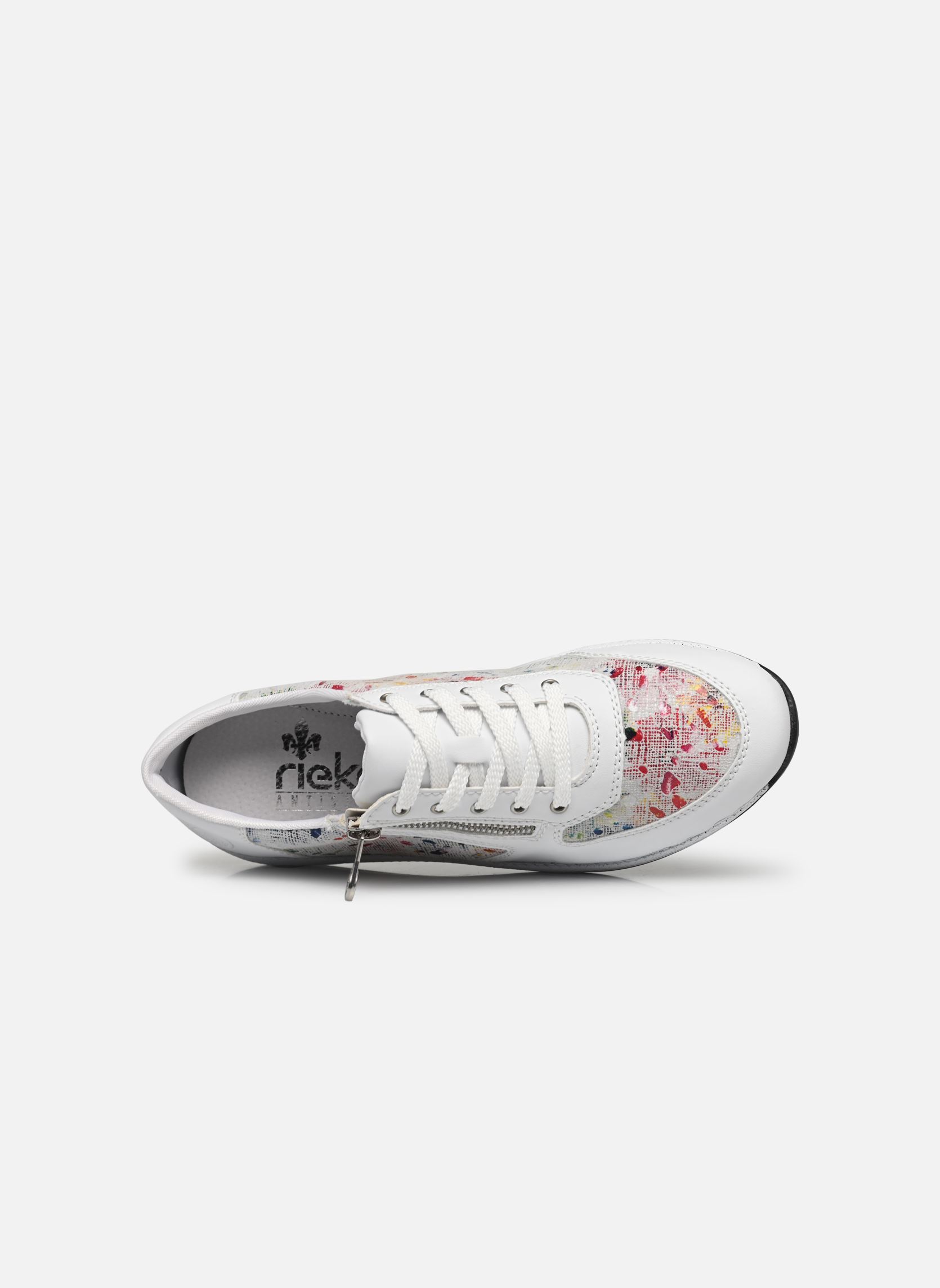 Lage sneakers Baskets - N1112-90 dames wit Rieker Lage sneakers Baskets - N1112-90 dames wit WEISS/WEISS-MULTI