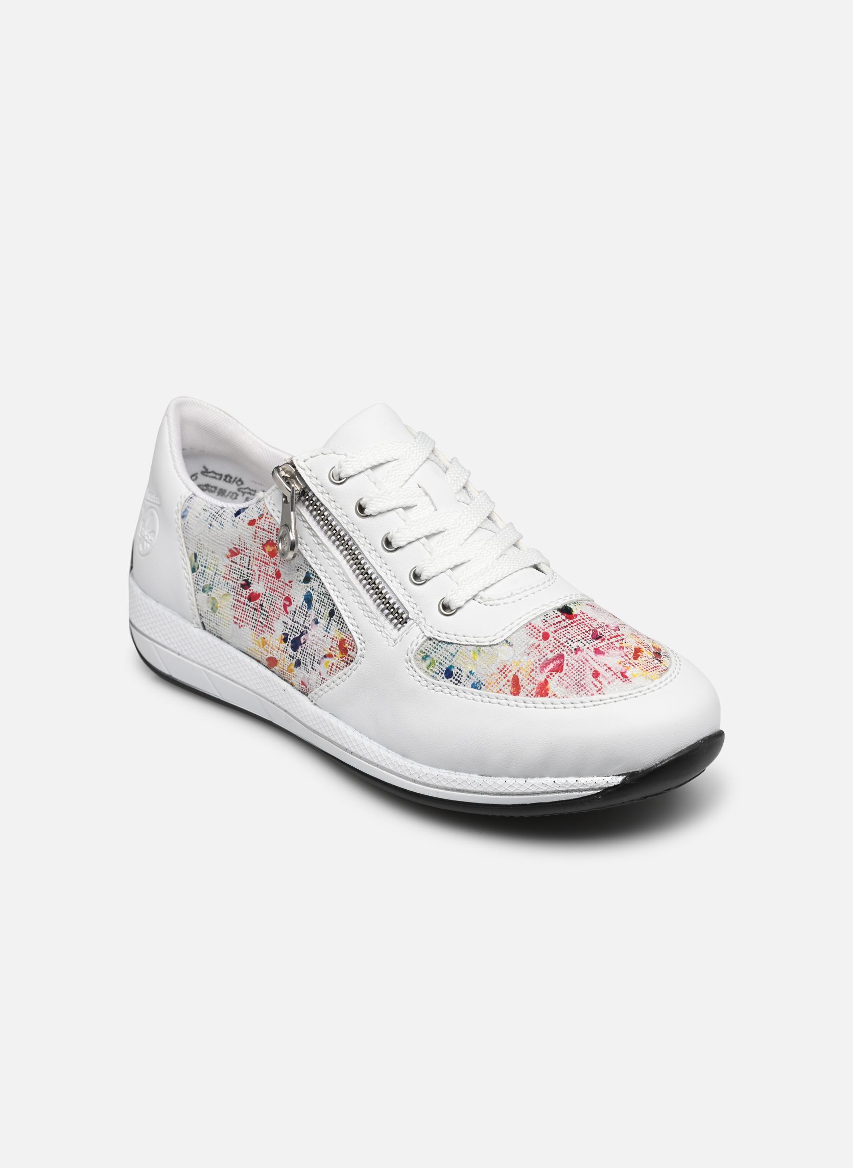 Lage sneakers Baskets - N1112-90 dames wit Rieker Lage sneakers Baskets - N1112-90 dames wit WEISS/WEISS-MULTI