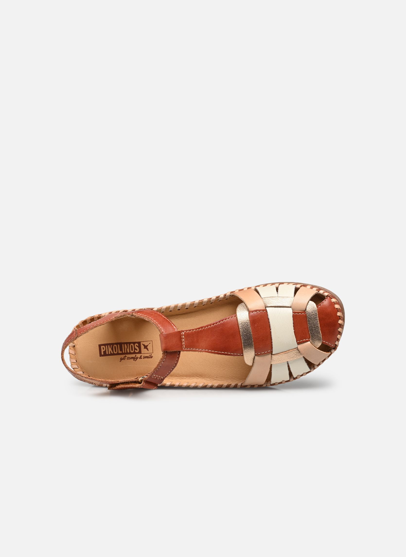 Sandalen met sleehak en plateau Sandales -CADAQUES W8K-0965C1 dames bruin Pikolinos Sandalen met sleehak en plateau Sandales -CADAQUES W8K-0965C1 dames bruin BRICK
