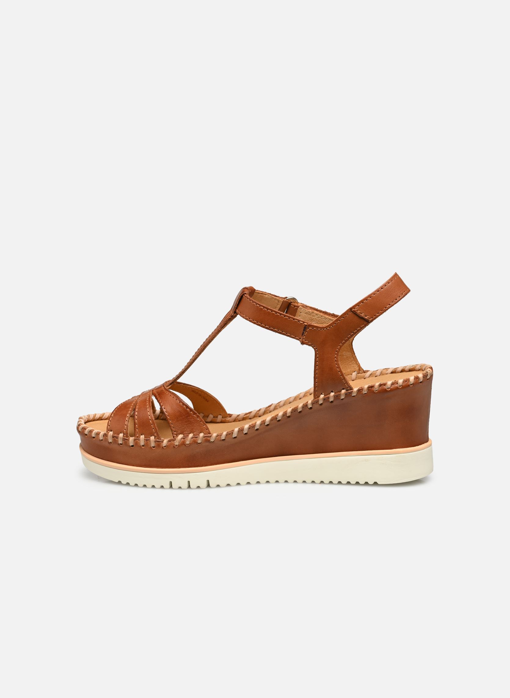 Sandalias y plataformas de cuña AGUADULCE W3Z mujer marrón Pikolinos Sandalias y plataformas de cuña AGUADULCE W3Z mujer marrón BRANDY