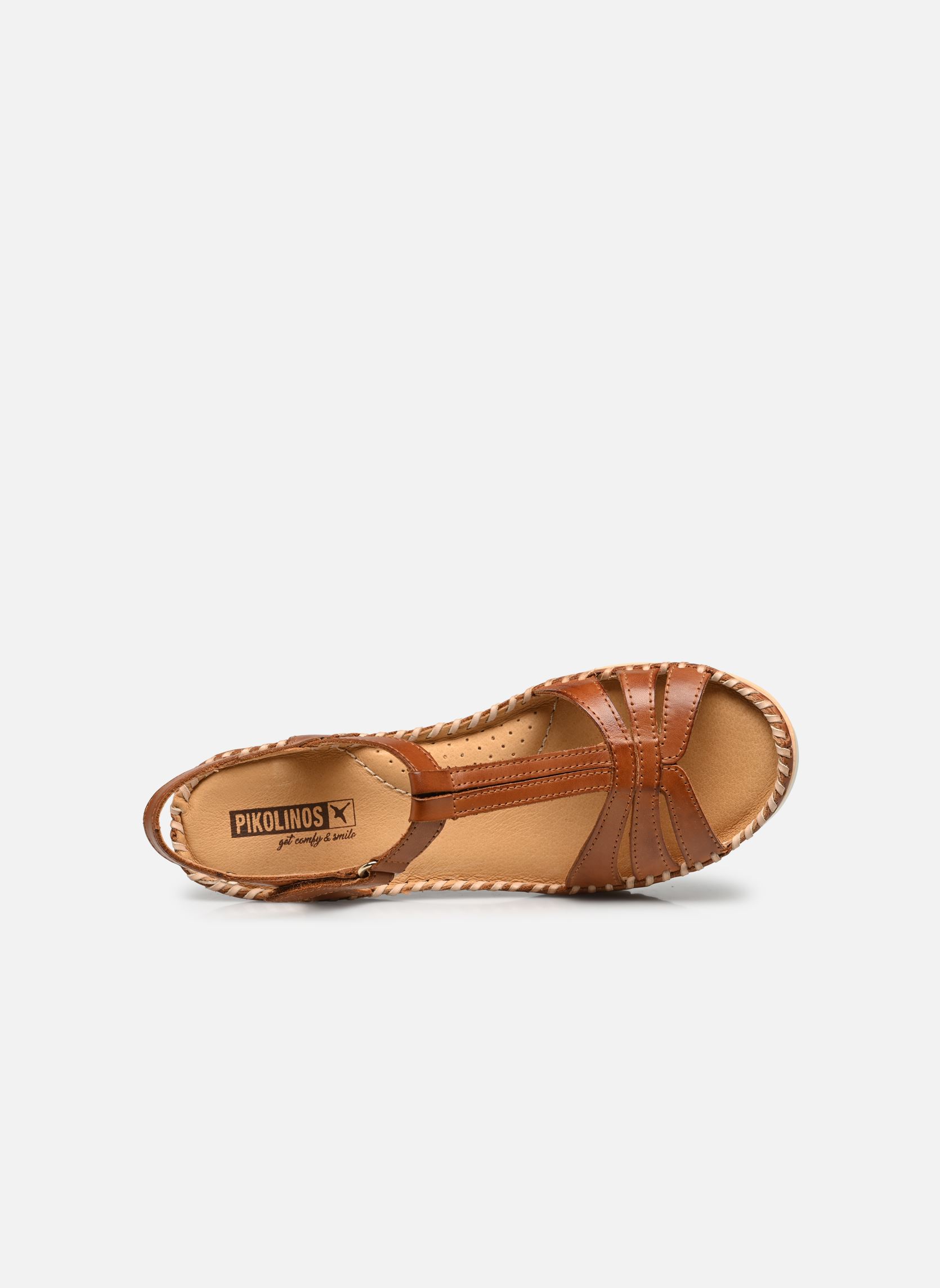 Sandalias y plataformas de cuña AGUADULCE W3Z mujer marrón Pikolinos Sandalias y plataformas de cuña AGUADULCE W3Z mujer marrón BRANDY