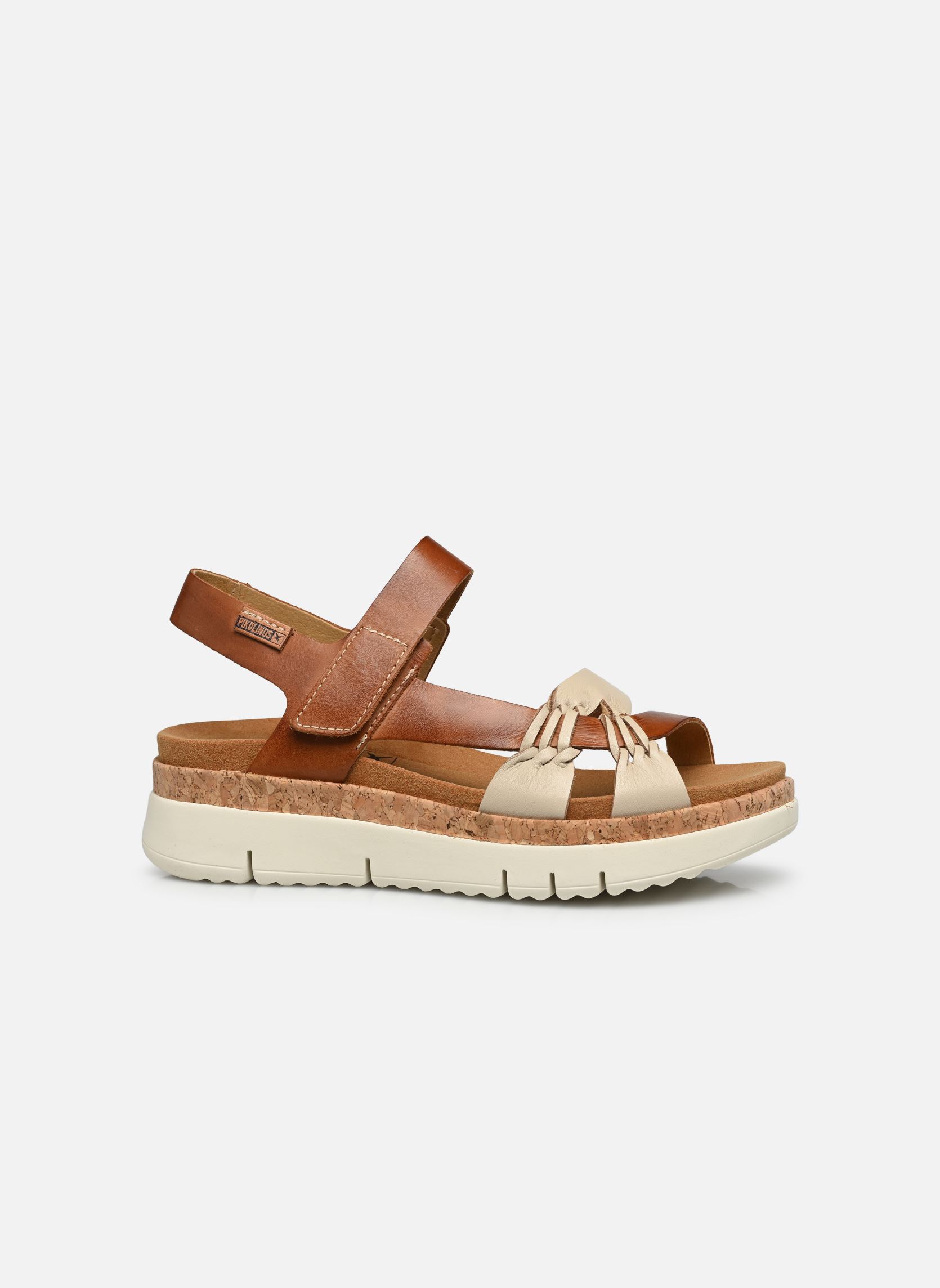 Sandalias y plataformas de cuña PALMA W4N mujer beige Pikolinos Sandalias y plataformas de cuña PALMA W4N mujer beige MARFIL-BRA