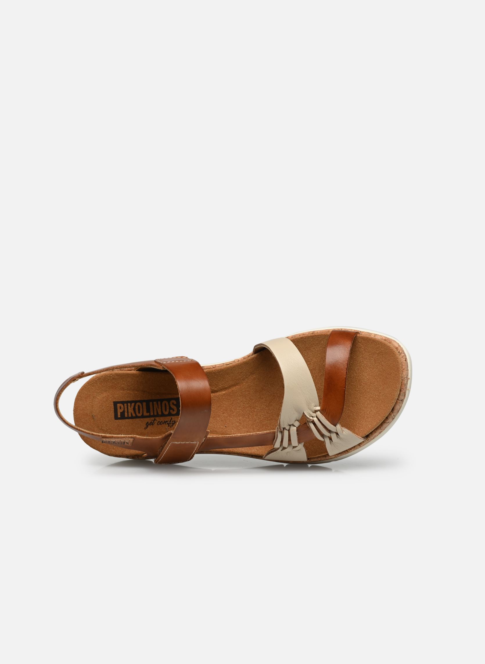 Sandalias y plataformas de cuña PALMA W4N mujer beige Pikolinos Sandalias y plataformas de cuña PALMA W4N mujer beige MARFIL-BRA