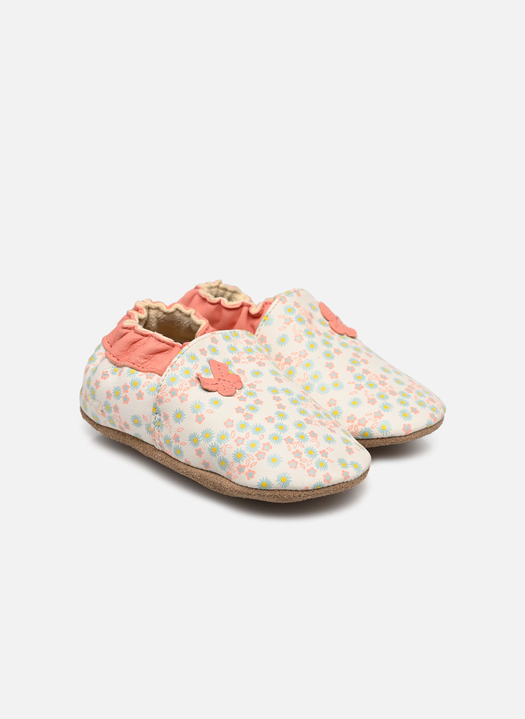 Pantoffels Daisy Summer meisjes wit Robeez Pantoffels Daisy Summer meisjes wit BLANC FLEURS