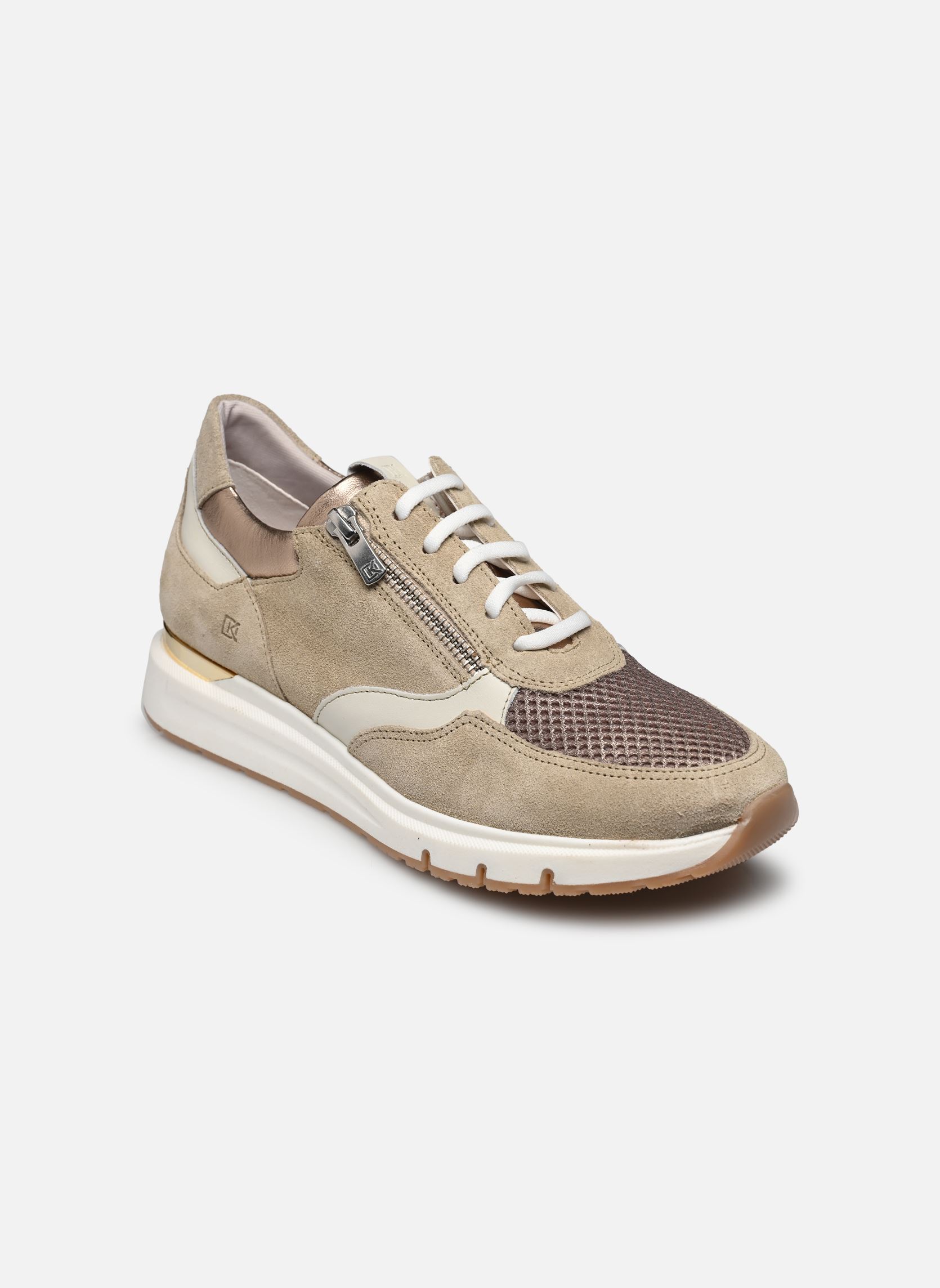 Baskets basses SERENA D9051 femme beige Dorking Baskets basses SERENA D9051 femme beige CALF CASTORO