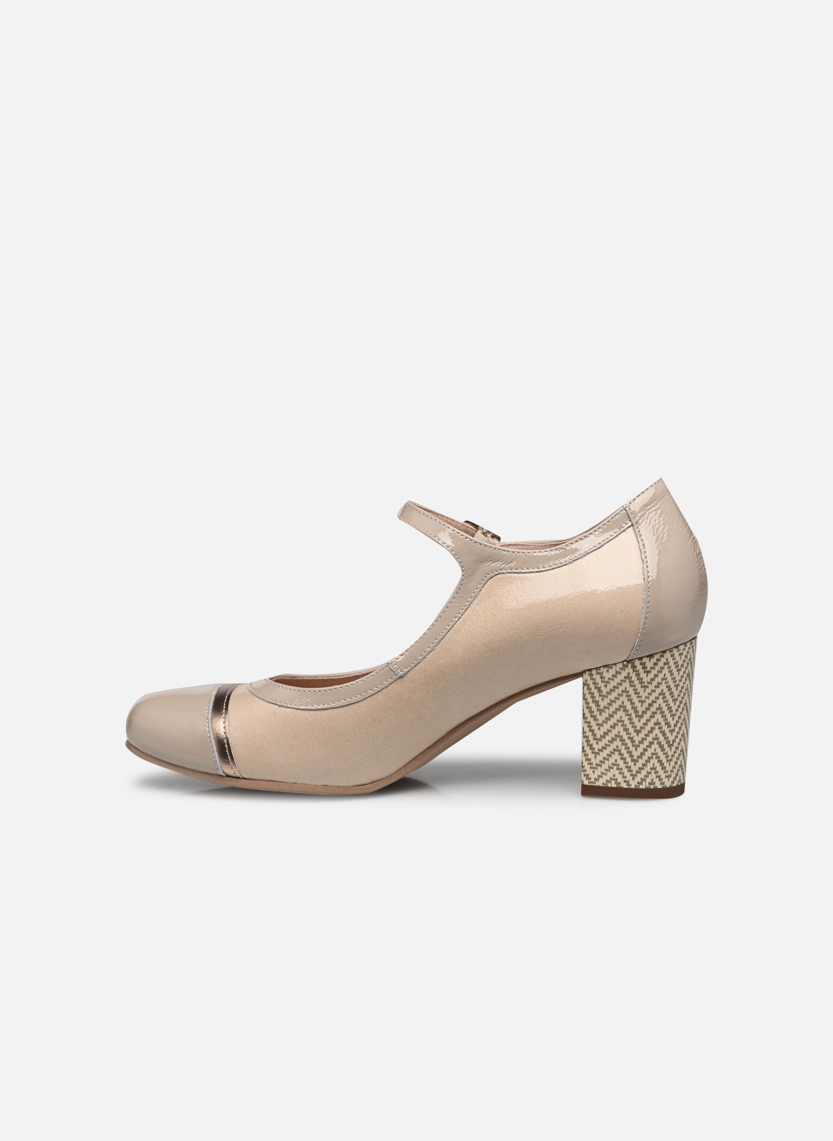 Slingback pumps RODIN D9092 dames beige Dorking Slingback pumps RODIN D9092 dames beige KROKA+NAPLA+LAMIN RAW + PIEDRA