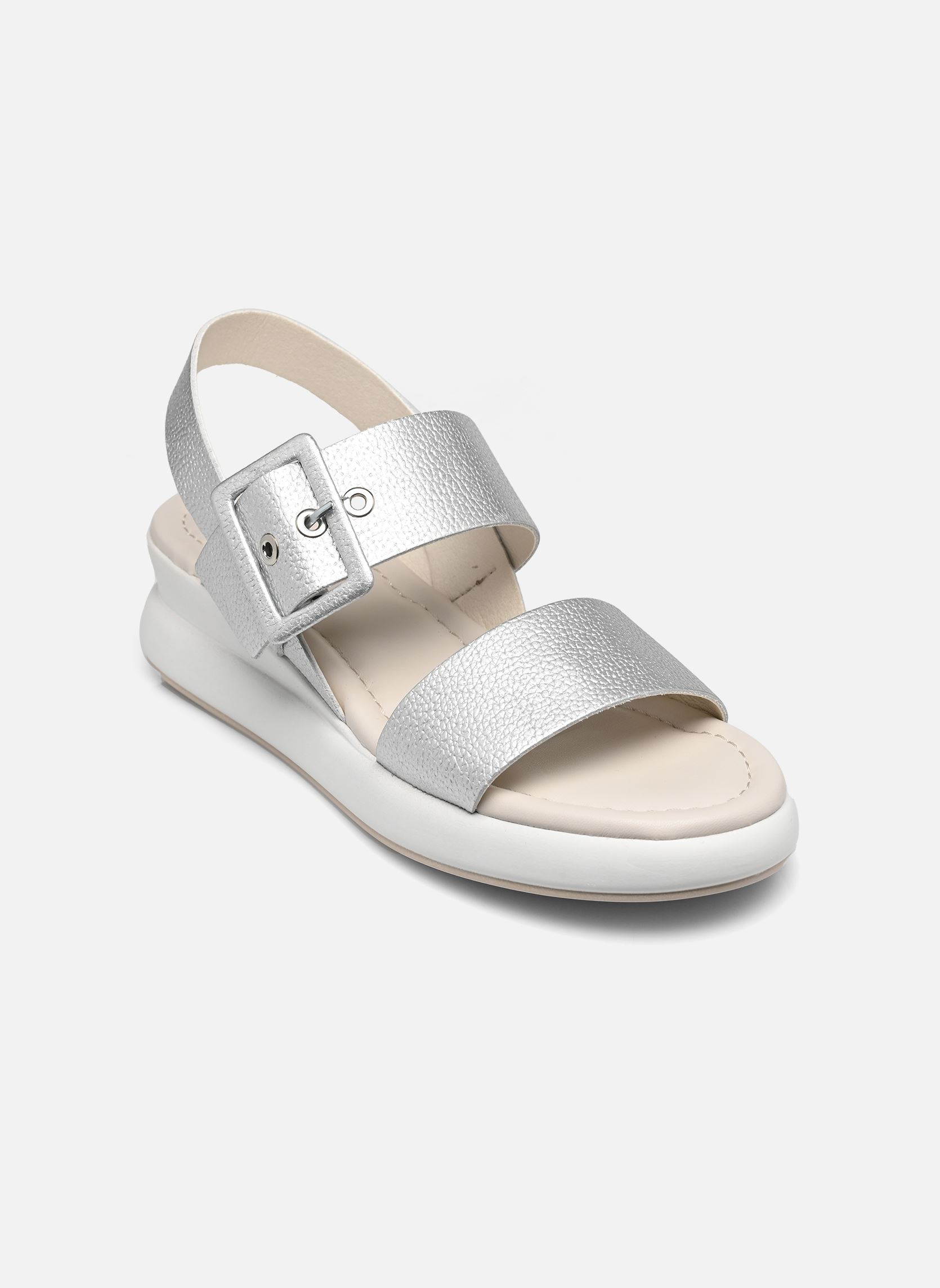 Sandales compensées et plateformes SLAM D9088 femme argent Dorking Sandales compensées et plateformes SLAM D9088 femme argent METALIC SILVER