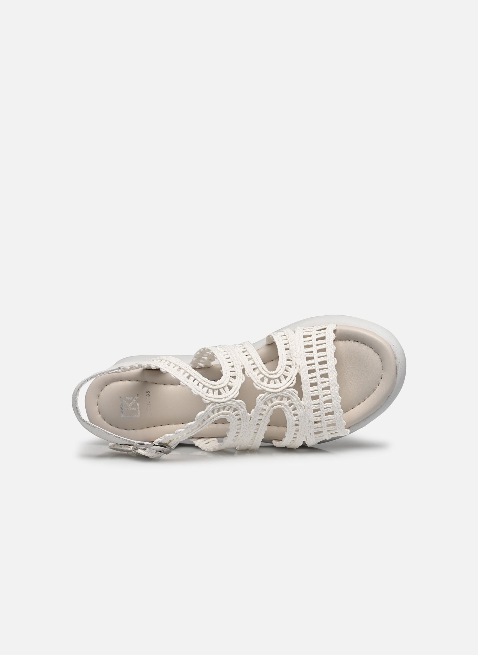 Sandalias y plataformas de cuña SLAM D9086 mujer blanco Dorking Sandalias y plataformas de cuña SLAM D9086 mujer blanco INDIOS BLANCO