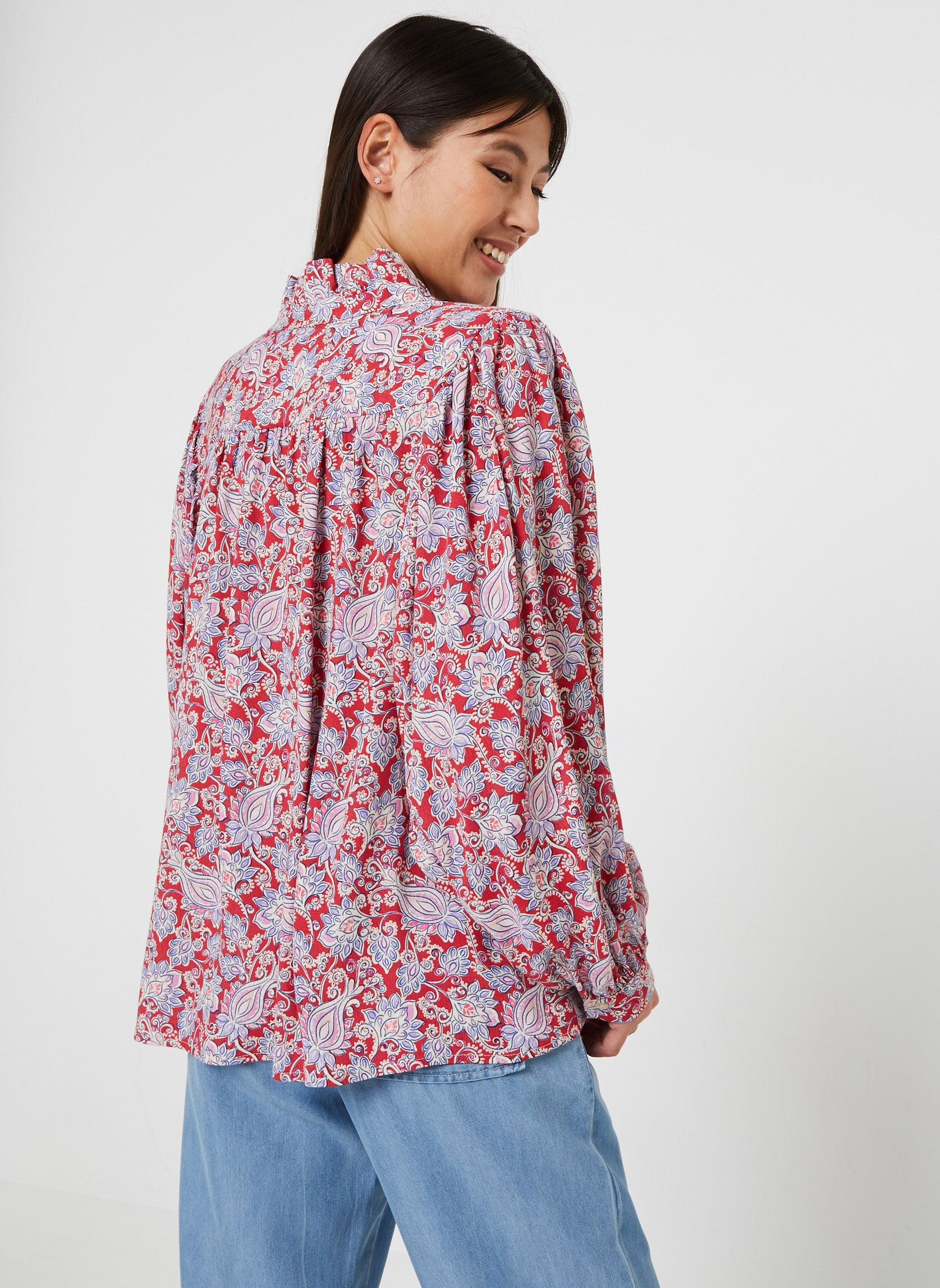 Blusen Blouse 23111224 damen rot See u soon Blusen Blouse 23111224 damen rot RED