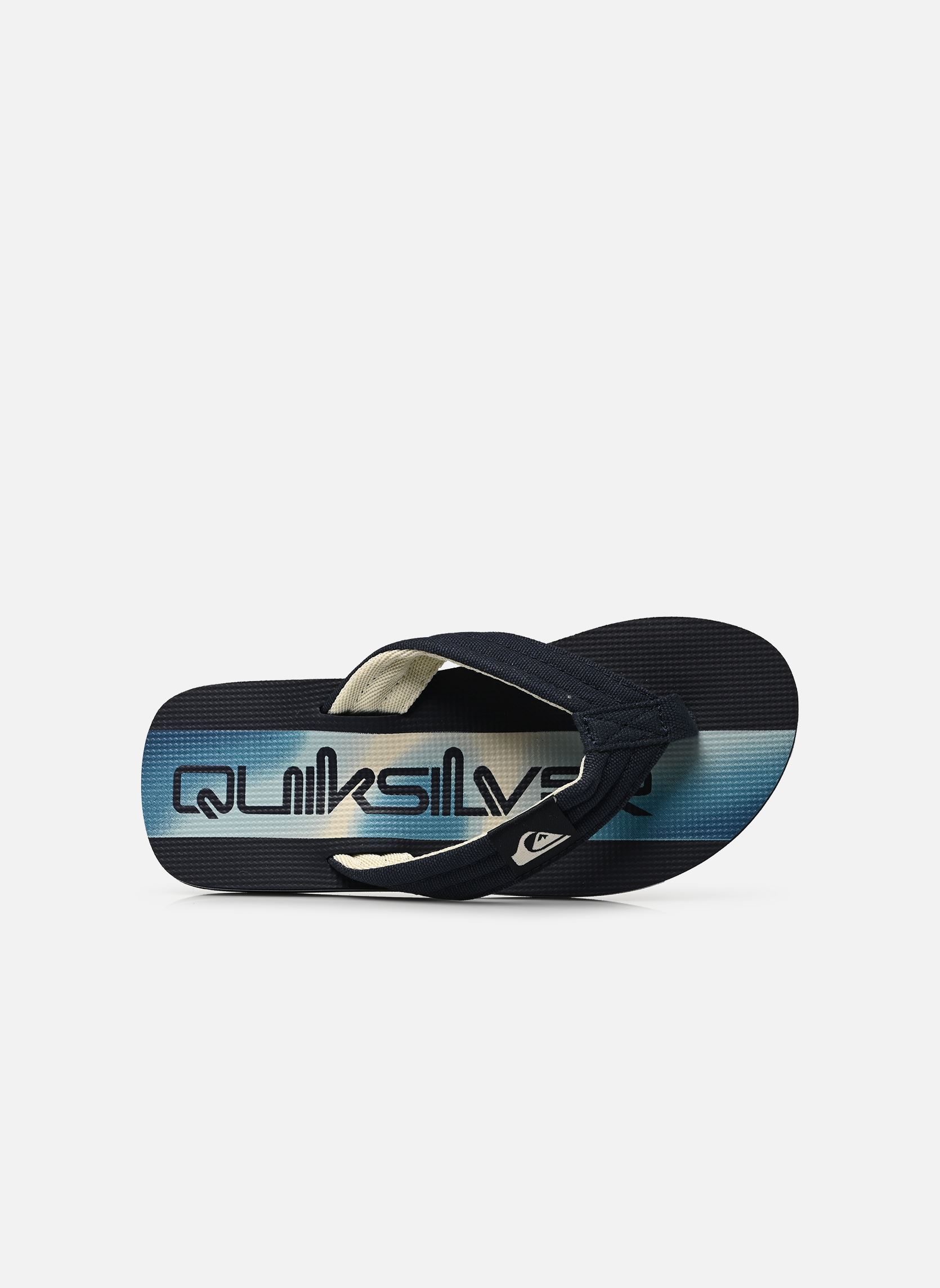Tongs MOLOKAI LAYBACK II YOUTH garçon bleu Quiksilver Tongs MOLOKAI LAYBACK II YOUTH garçon bleu AQUA HOLMES