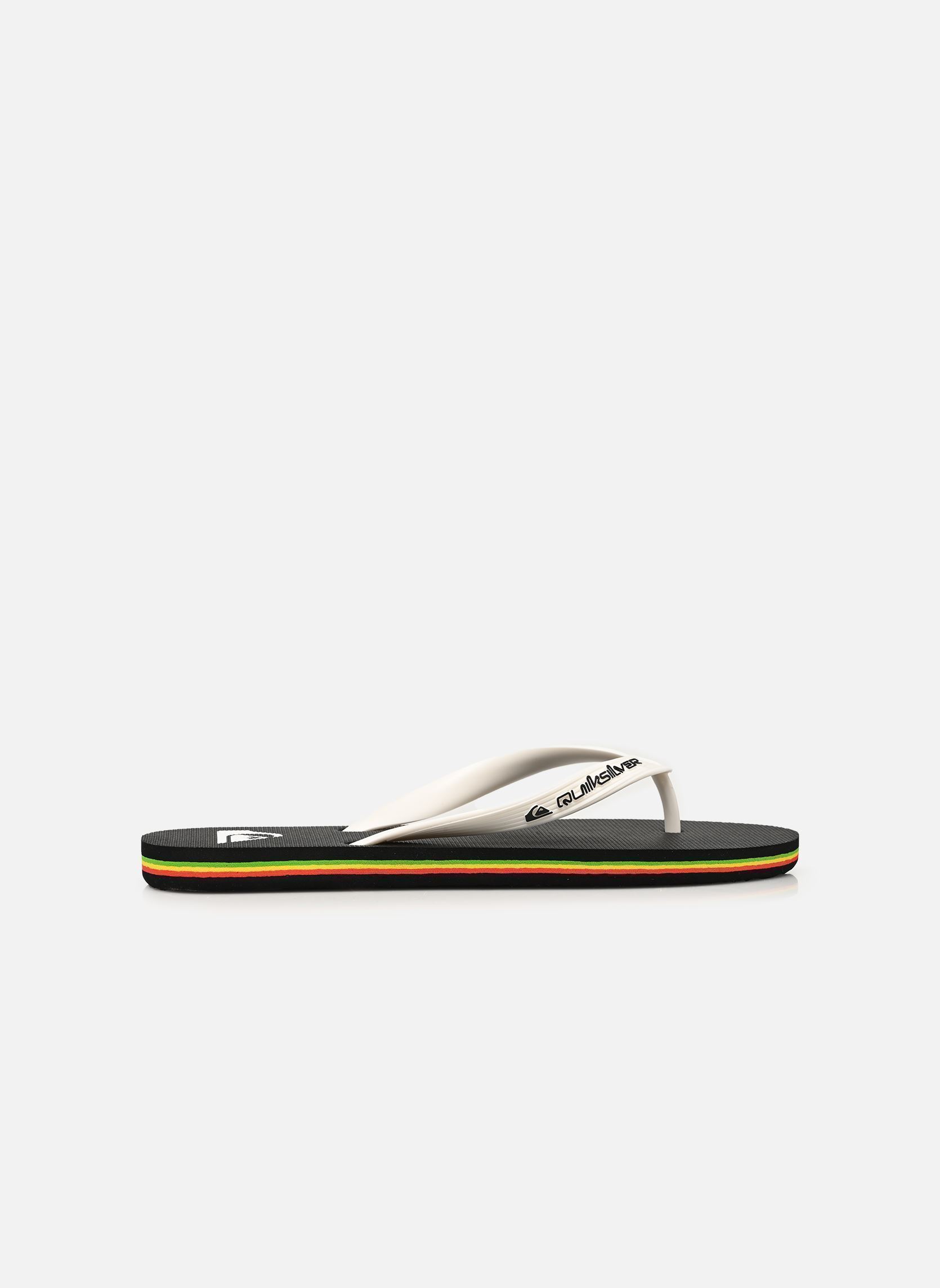 Slippers MOLOKAI CORE heren wit Quiksilver Slippers MOLOKAI CORE heren wit Black/Rasta