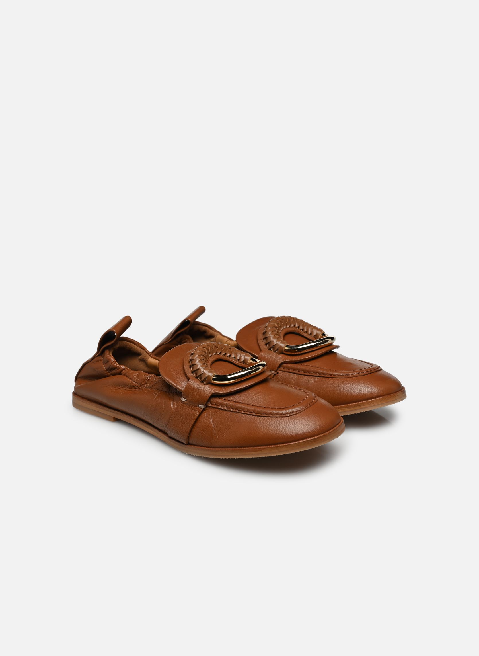 Mocassini Hana Loafer donna marrone See by Chloé Mocassini Hana Loafer donna marrone TAN