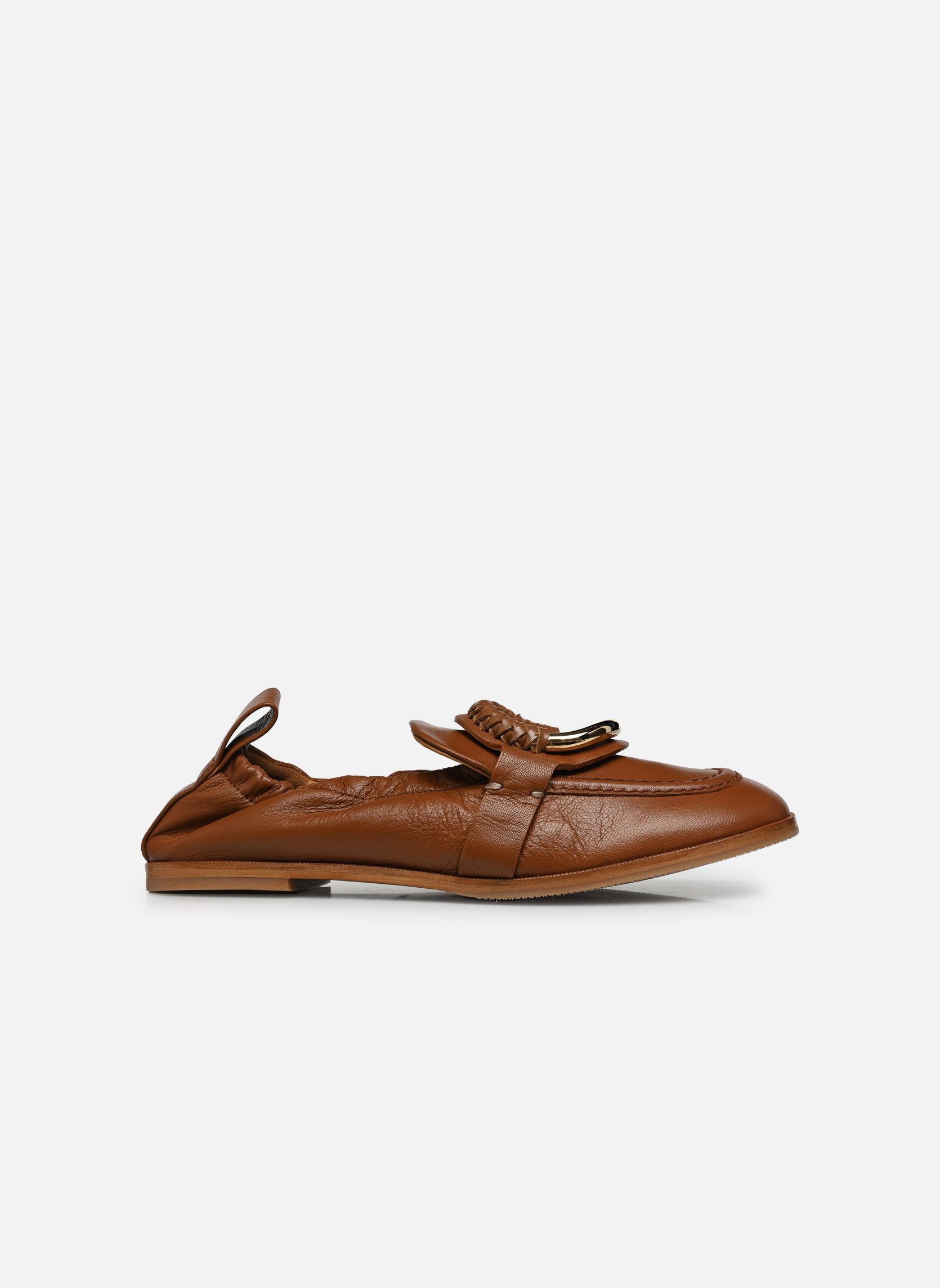 Mocassini Hana Loafer donna marrone See by Chloé Mocassini Hana Loafer donna marrone TAN