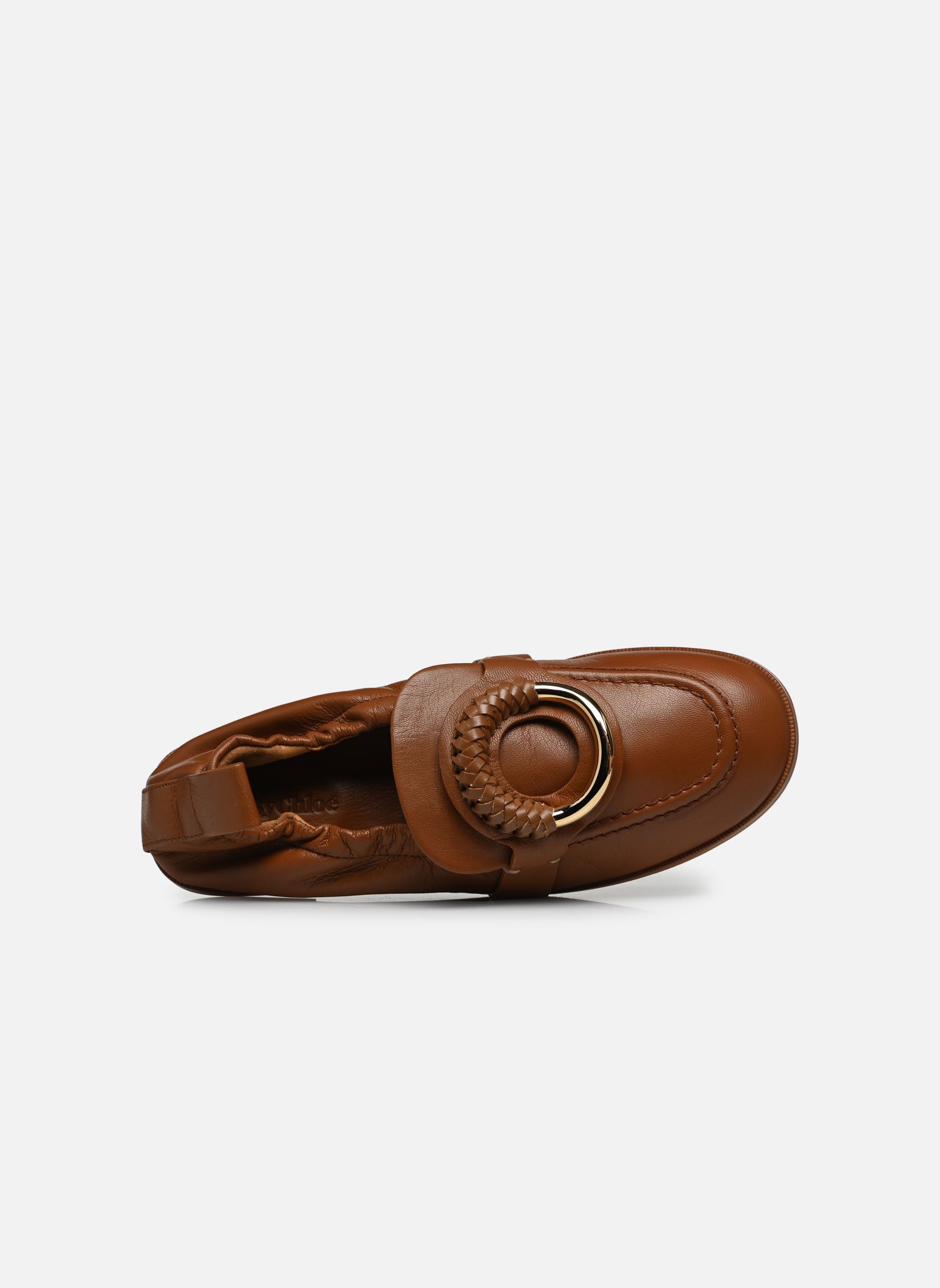 Mocassini Hana Loafer donna marrone See by Chloé Mocassini Hana Loafer donna marrone TAN