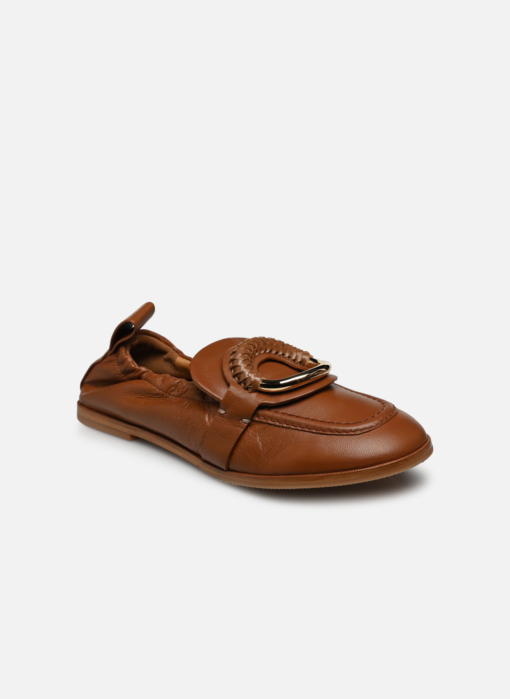 Mocassini Hana Loafer donna marrone See by Chloé Mocassini Hana Loafer donna marrone TAN