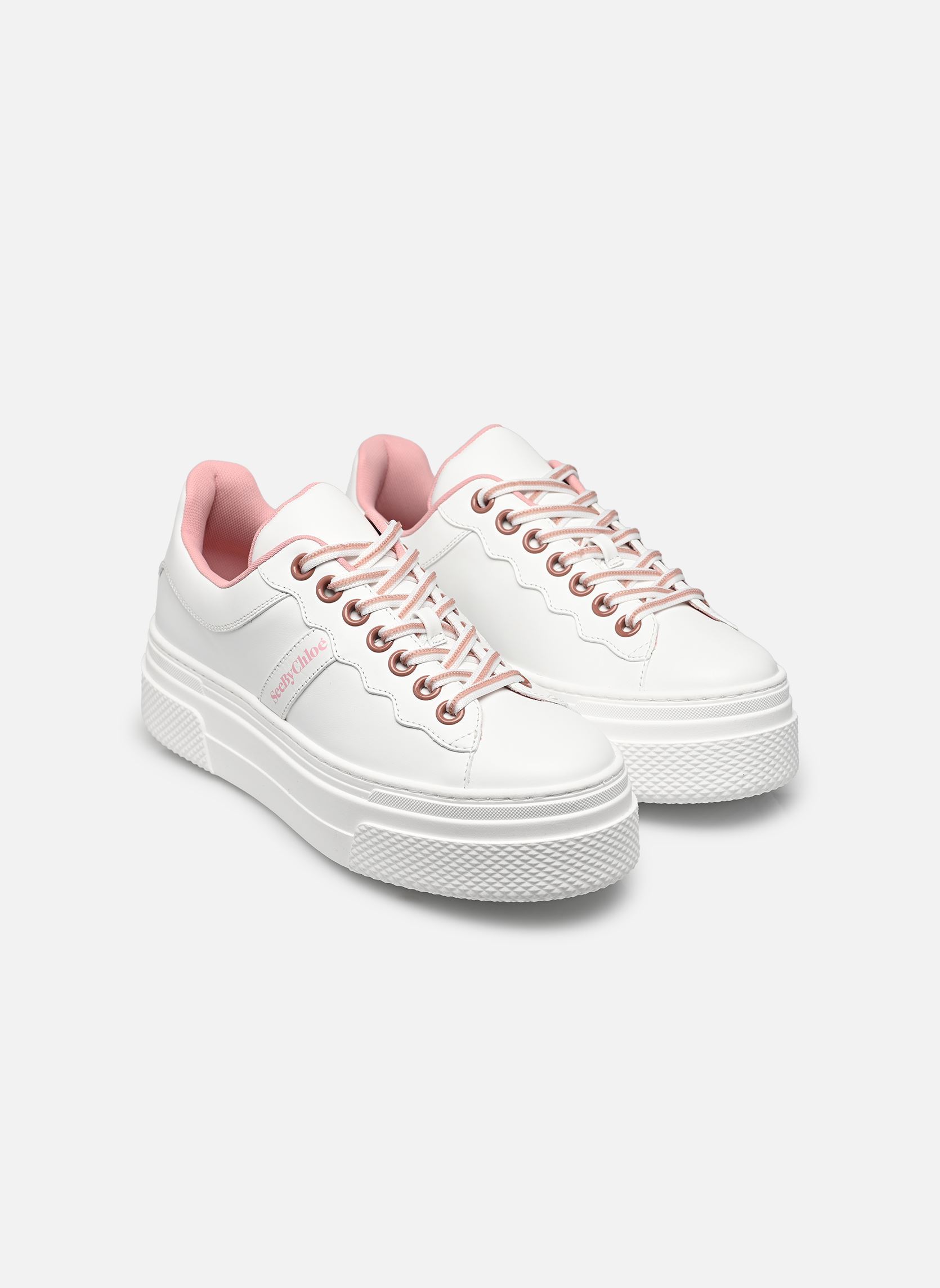 Niedrige Sneaker Essie Sneakers damen weiß See by Chloé Niedrige Sneaker Essie Sneakers damen weiß WHITE WHITE
