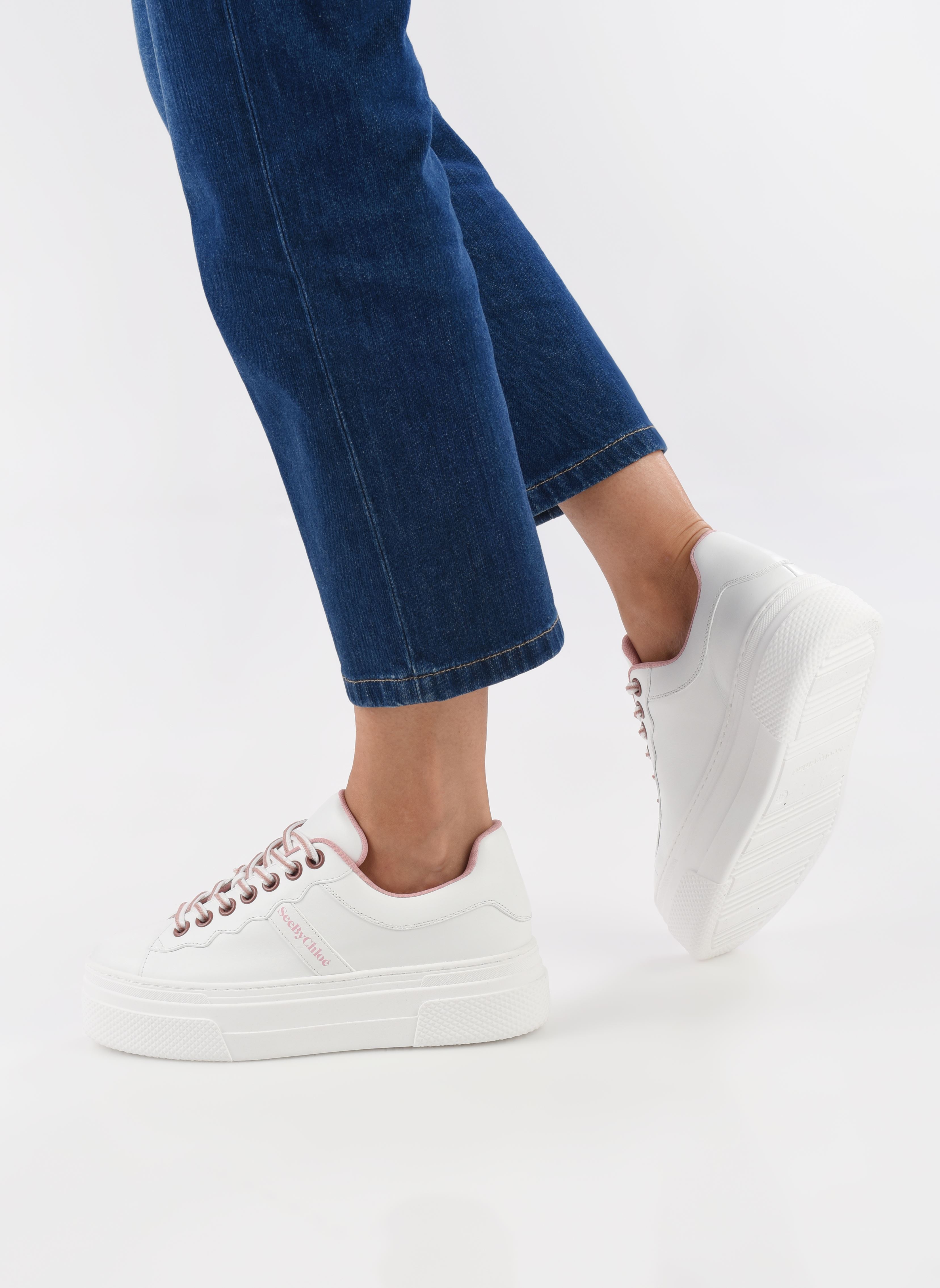 Niedrige Sneaker Essie Sneakers damen weiß See by Chloé Niedrige Sneaker Essie Sneakers damen weiß WHITE WHITE