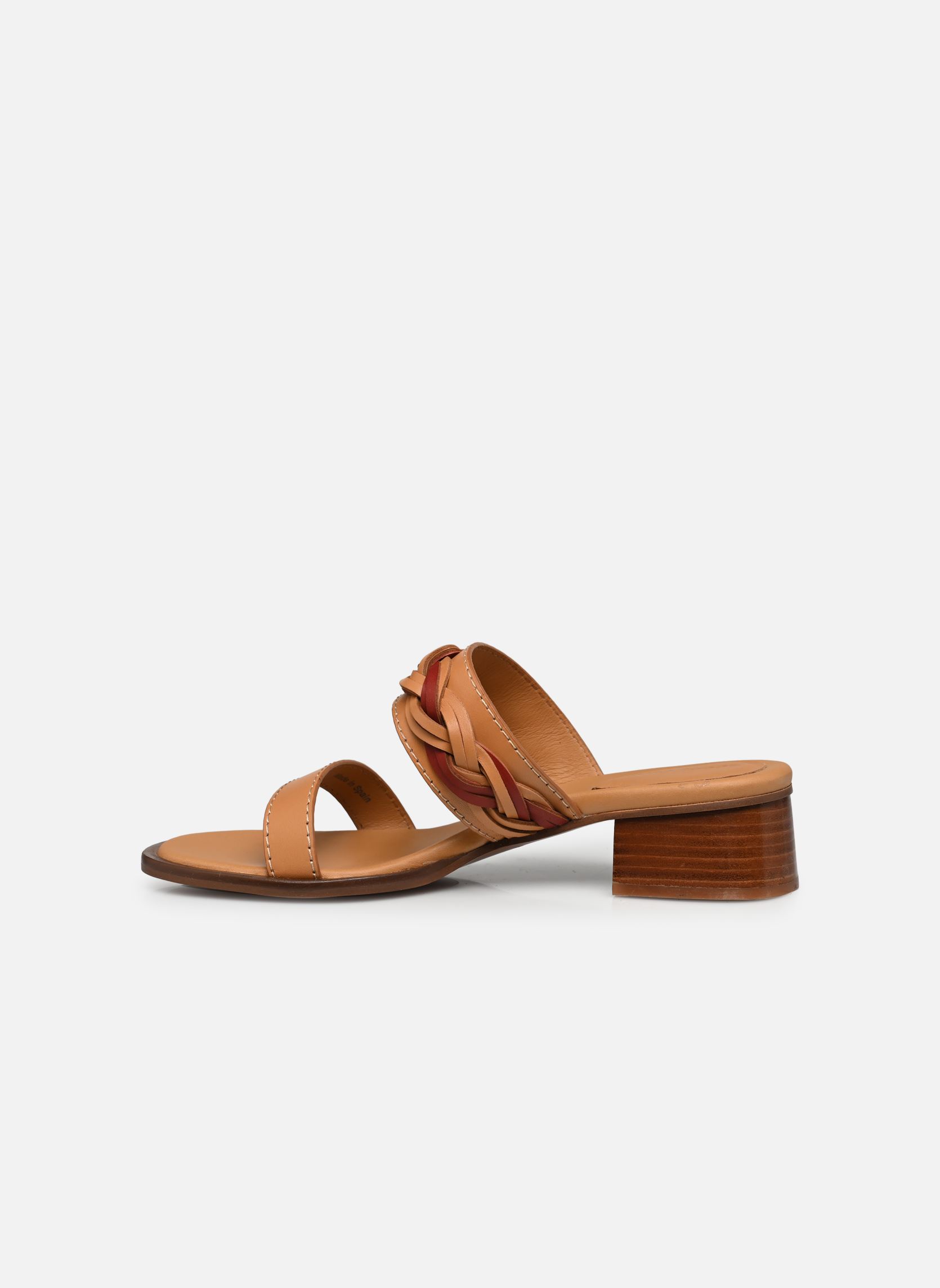 Pantoletten Pompoms Sandals damen braun See by Chloé Pantoletten Pompoms Sandals damen braun RUST/COPPER