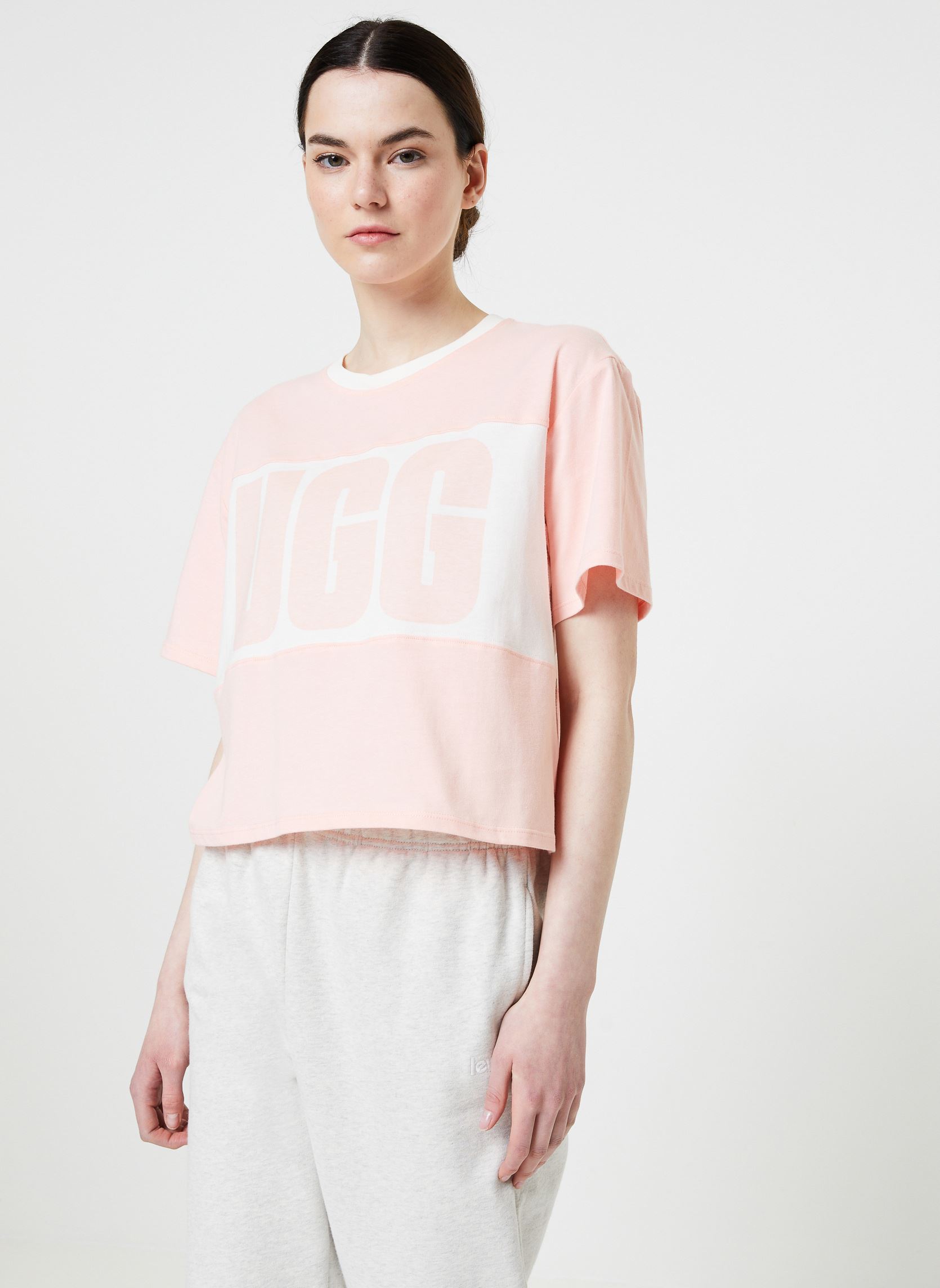 Vêtements UGG W JORDENE COLORBLOCKED LOGO TEE pour Accessoires