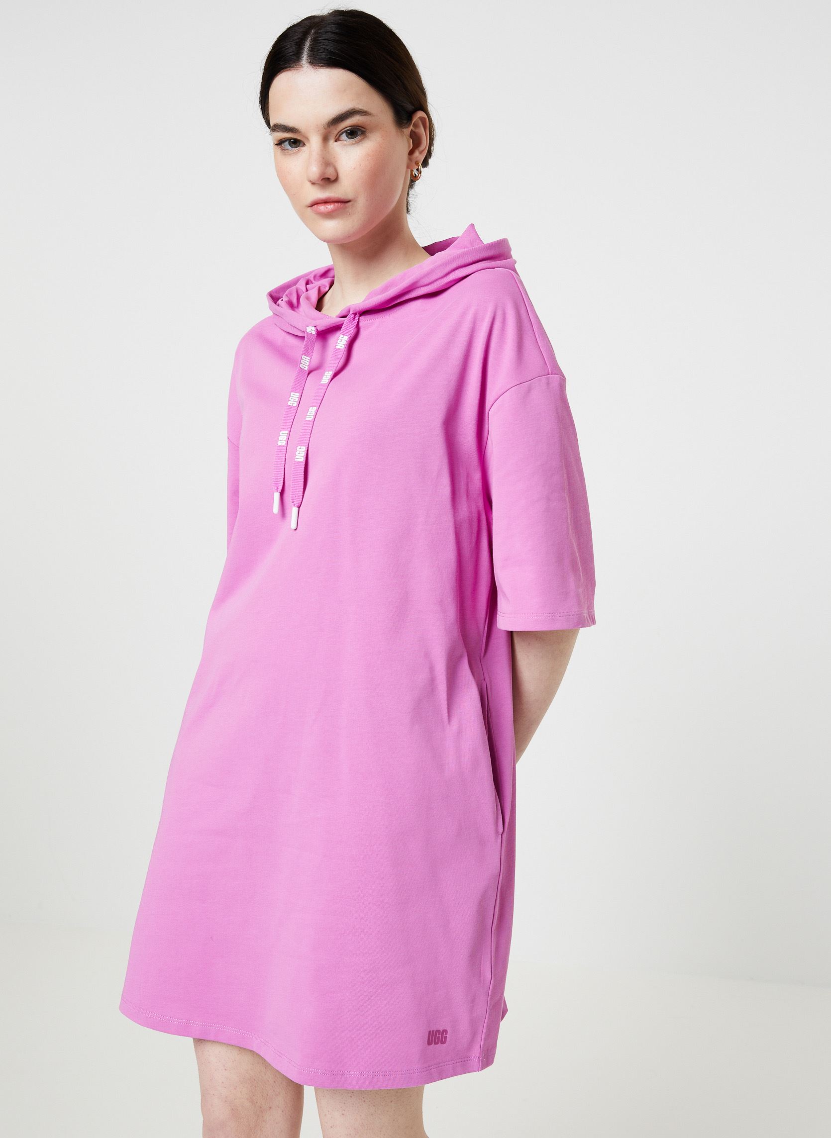 Vêtements UGG W KASSEY HOODED T SHIRT DRESS pour Accessoires - vue 3