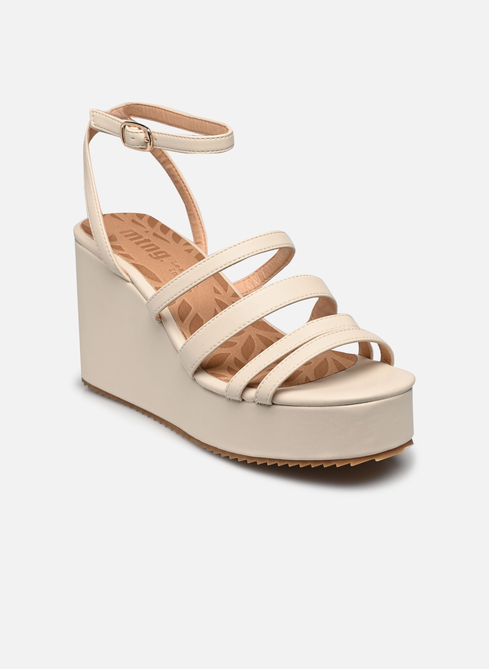 Keil- und Plateausandalen LOU 53410 damen weiß MTNG Keil- und Plateausandalen LOU 53410 damen weiß GUANSHUN CREMA