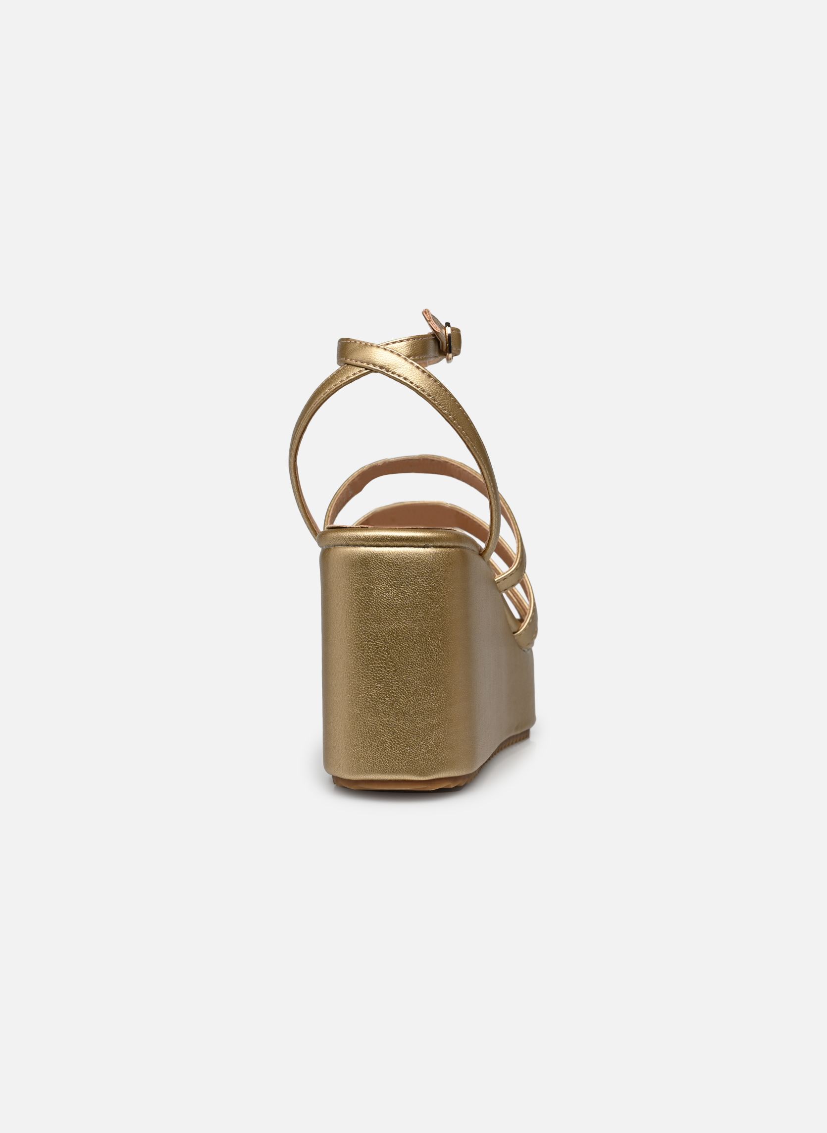 Sandali con zeppa e plateau LOU 53410 donna oro e bronzo MTNG Sandali con zeppa e plateau LOU 53410 donna oro e bronzo GUANSHUN CHAMPAGNE