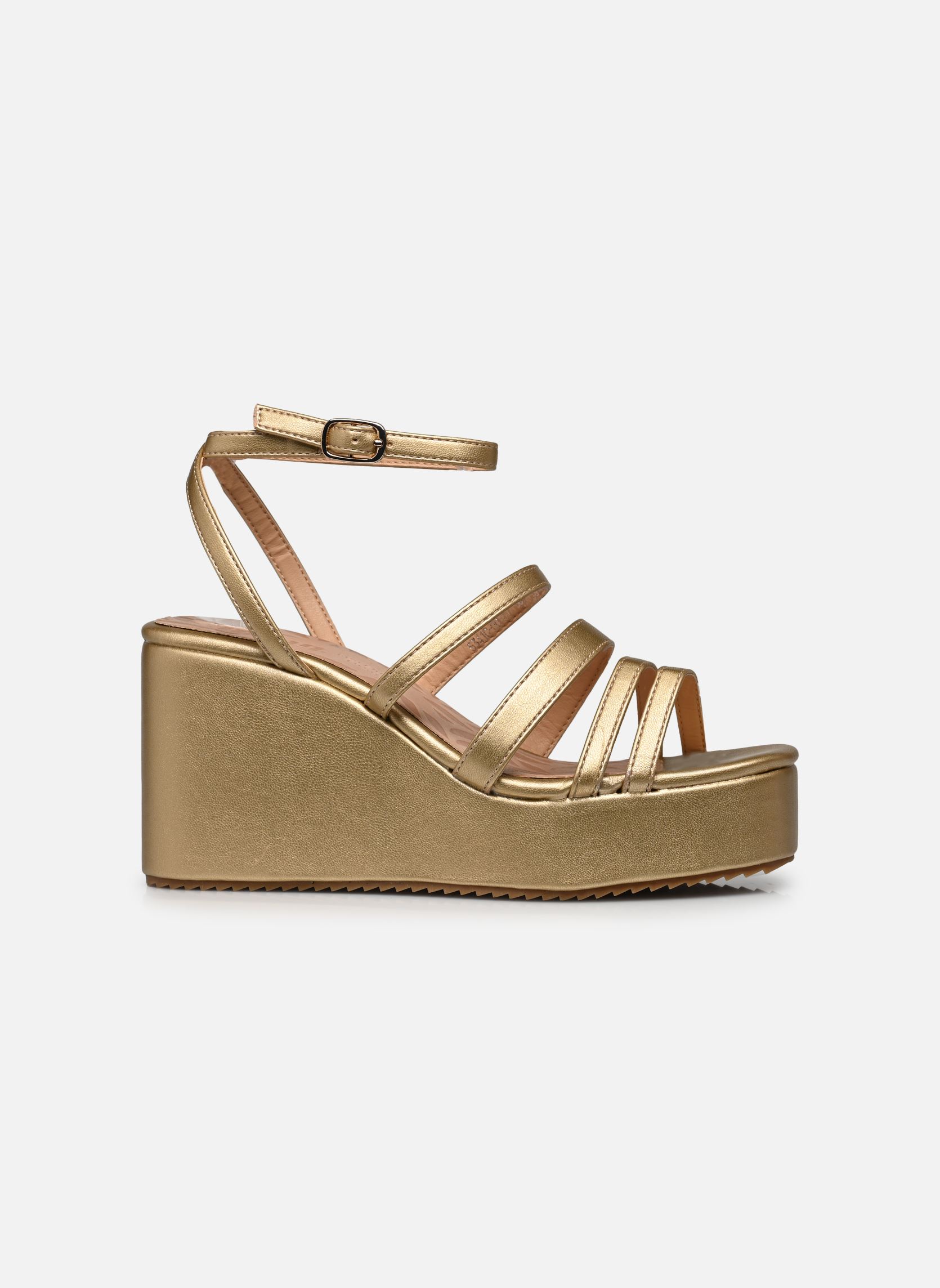 Sandali con zeppa e plateau LOU 53410 donna oro e bronzo MTNG Sandali con zeppa e plateau LOU 53410 donna oro e bronzo GUANSHUN CHAMPAGNE