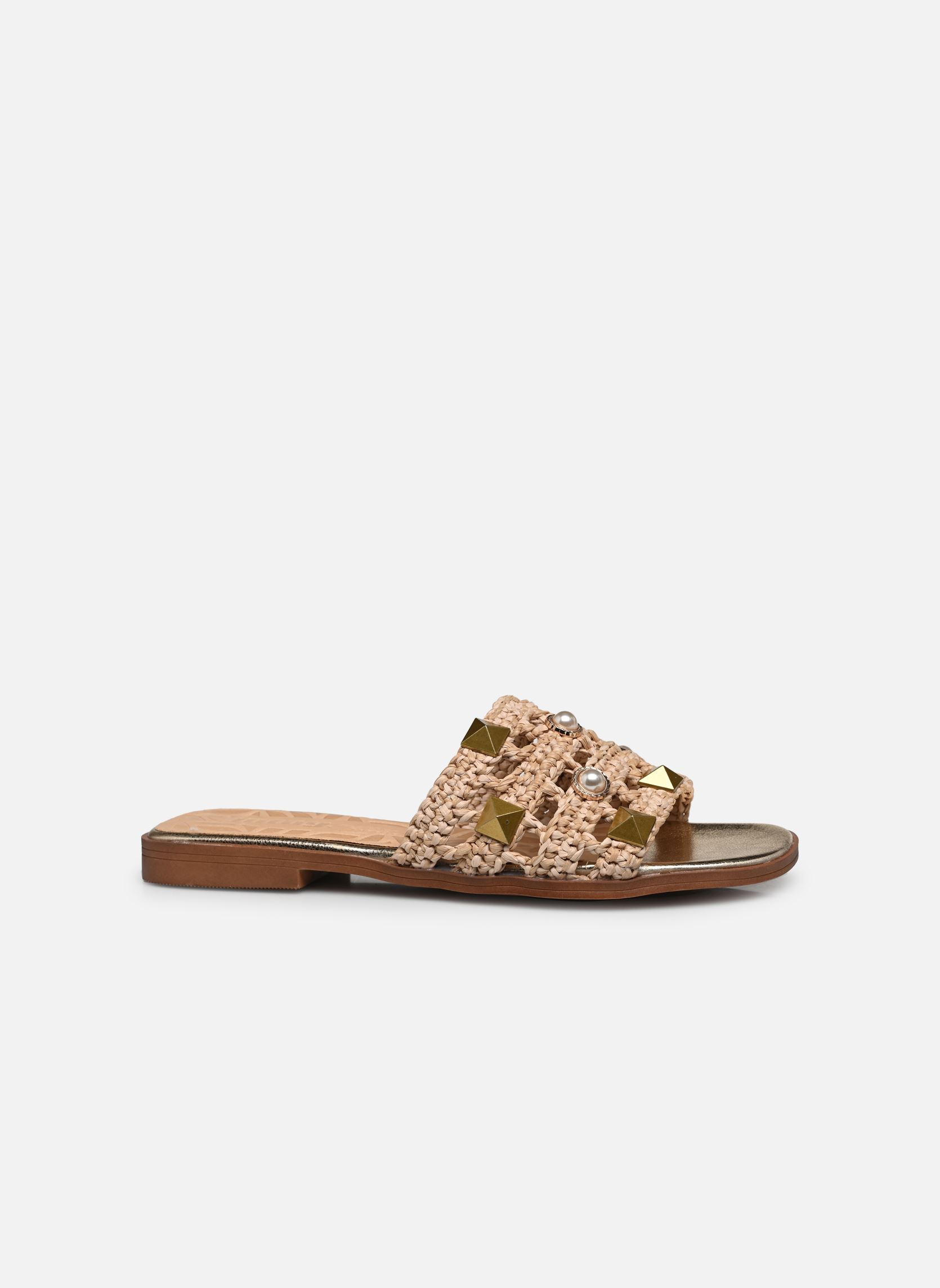 Mules JULIE 50438 femme beige MTNG Mules JULIE 50438 femme beige RAFIA CAPRI 231 NATURAL