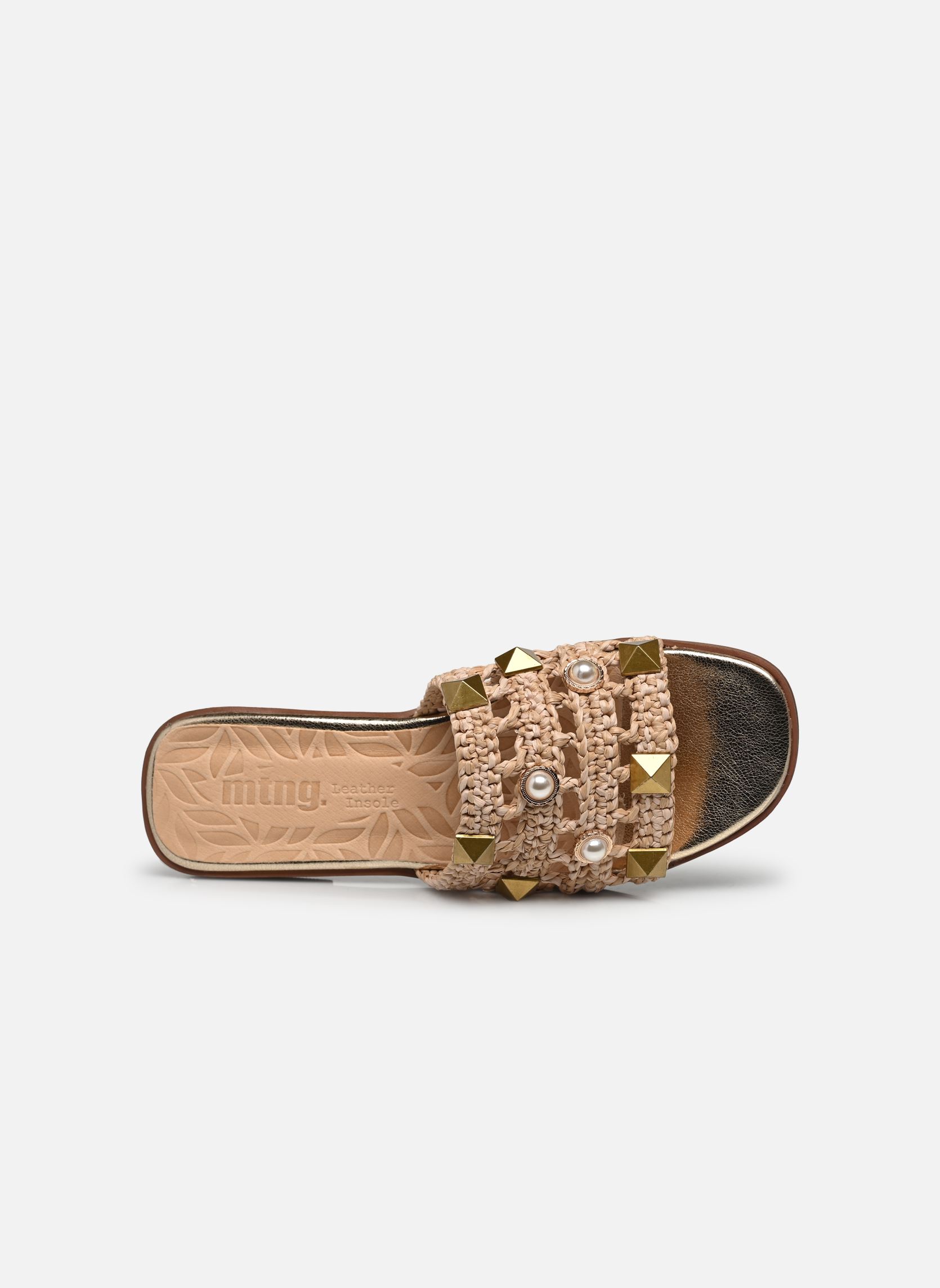 Mules JULIE 50438 femme beige MTNG Mules JULIE 50438 femme beige RAFIA CAPRI 231 NATURAL