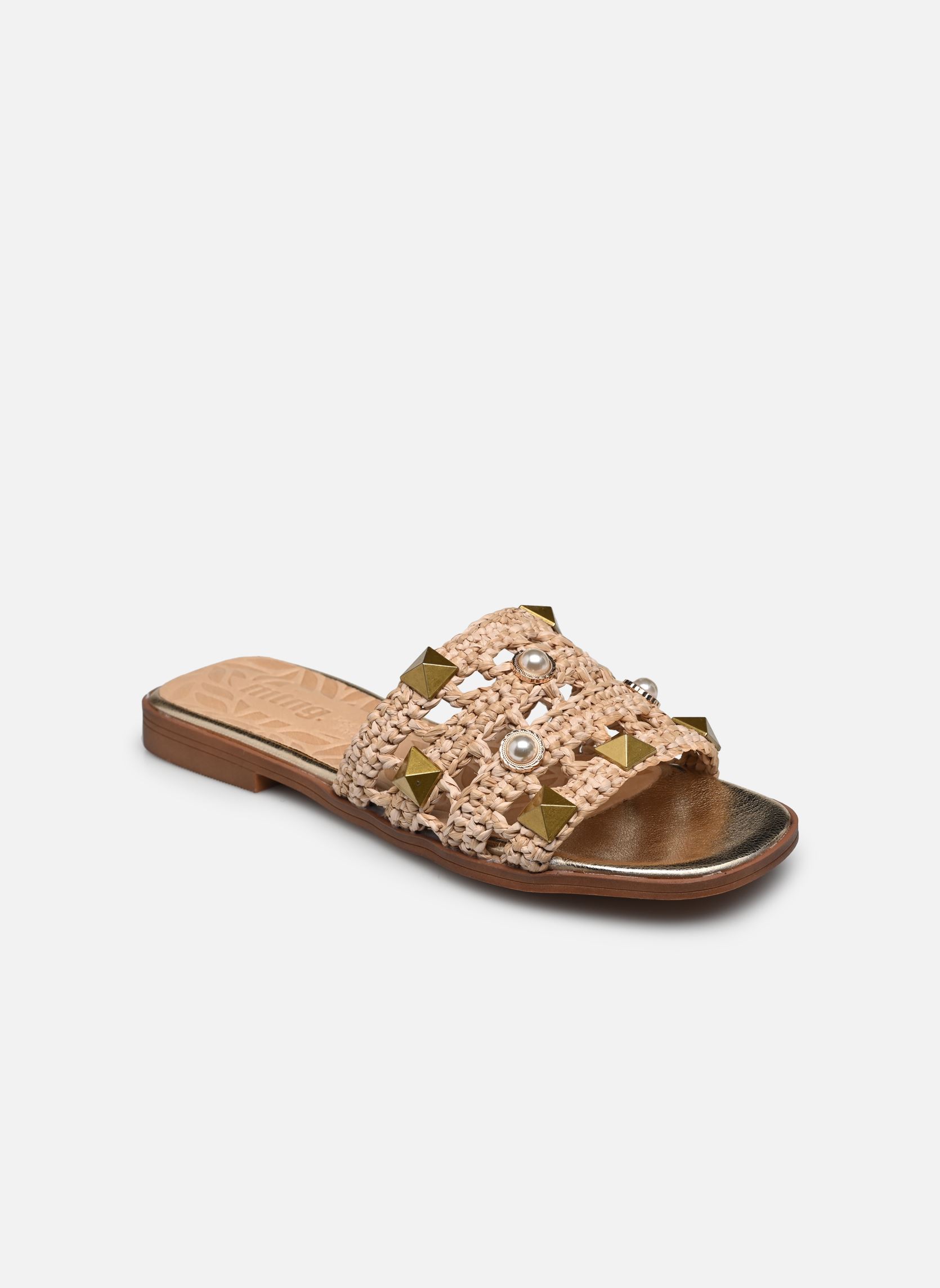 Mules JULIE 50438 femme beige MTNG Mules JULIE 50438 femme beige RAFIA CAPRI 231 NATURAL