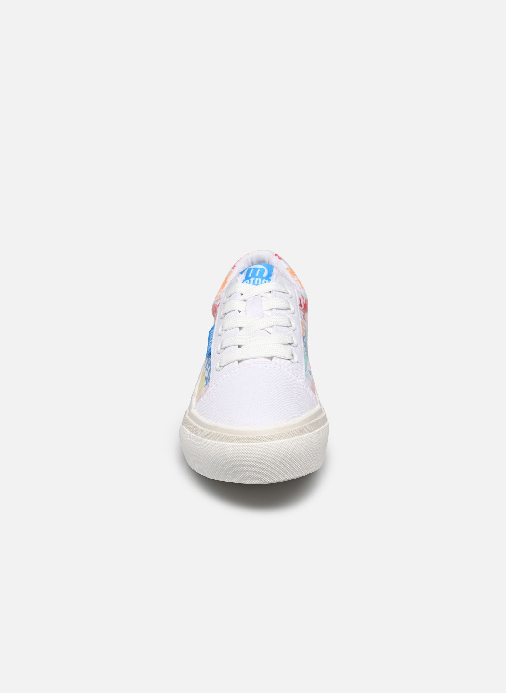 Niedrige Sneaker BIGGER 48597 mädchen weiß MTNG Niedrige Sneaker BIGGER 48597 mädchen weiß CANVER BLANCO / CANVER + PRINT