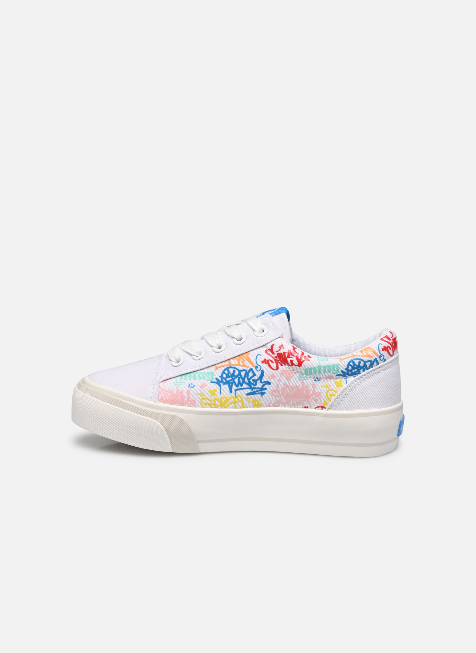 Niedrige Sneaker BIGGER 48597 mädchen weiß MTNG Niedrige Sneaker BIGGER 48597 mädchen weiß CANVER BLANCO / CANVER + PRINT