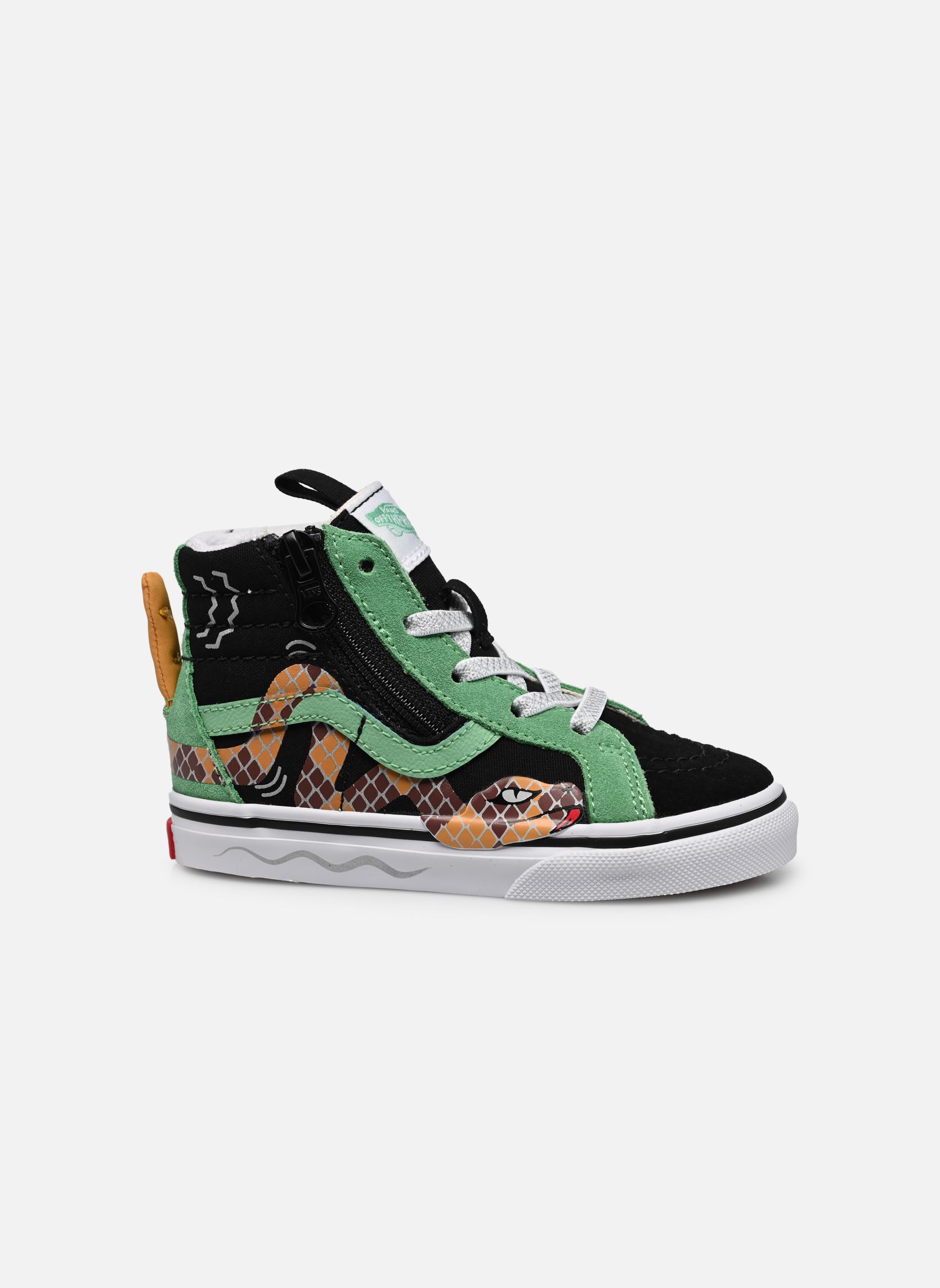 Baskets basses SK8-Hi Reissue Side Zip Snake garçon vert Vans Baskets basses SK8-Hi Reissue Side Zip Snake garçon vert GREEN/BLACK