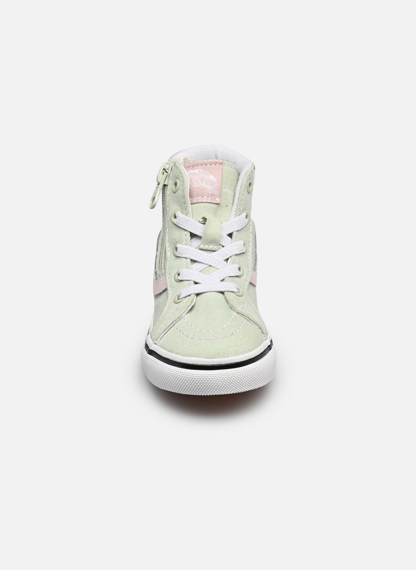 Lage sneakers SK8-Hi Reissue Side Zip meisjes groen Vans Lage sneakers SK8-Hi Reissue Side Zip meisjes groen DUSTY MINT/PINK