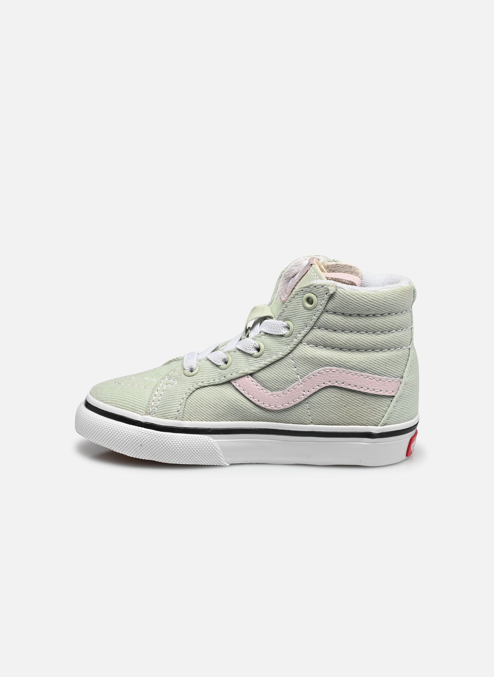 Lage sneakers SK8-Hi Reissue Side Zip meisjes groen Vans Lage sneakers SK8-Hi Reissue Side Zip meisjes groen DUSTY MINT/PINK