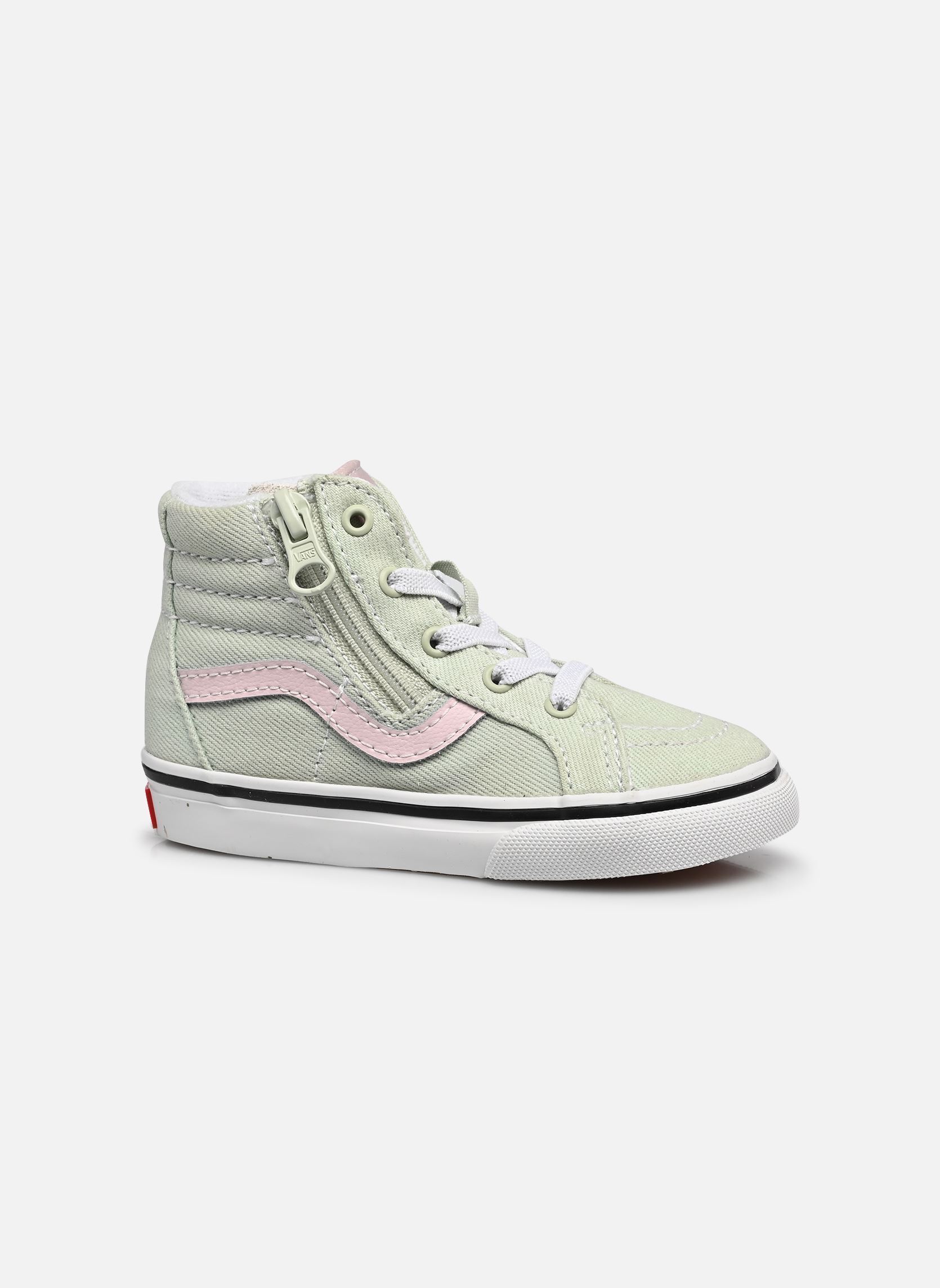 Lage sneakers SK8-Hi Reissue Side Zip meisjes groen Vans Lage sneakers SK8-Hi Reissue Side Zip meisjes groen DUSTY MINT/PINK