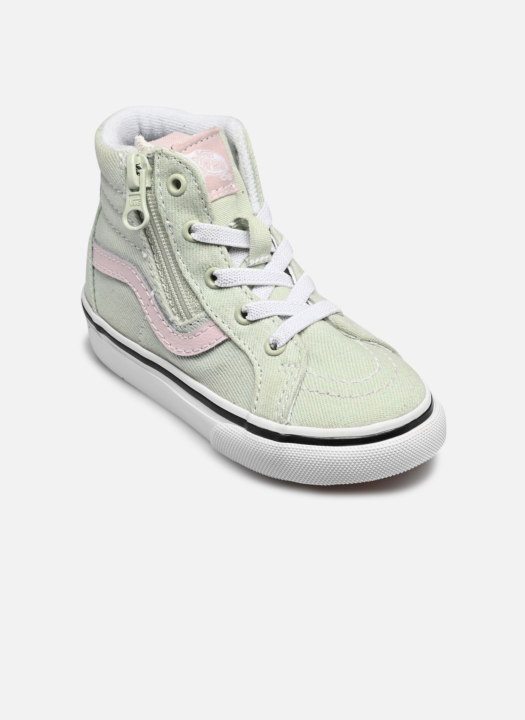 Lage sneakers SK8-Hi Reissue Side Zip meisjes groen Vans Lage sneakers SK8-Hi Reissue Side Zip meisjes groen DUSTY MINT/PINK