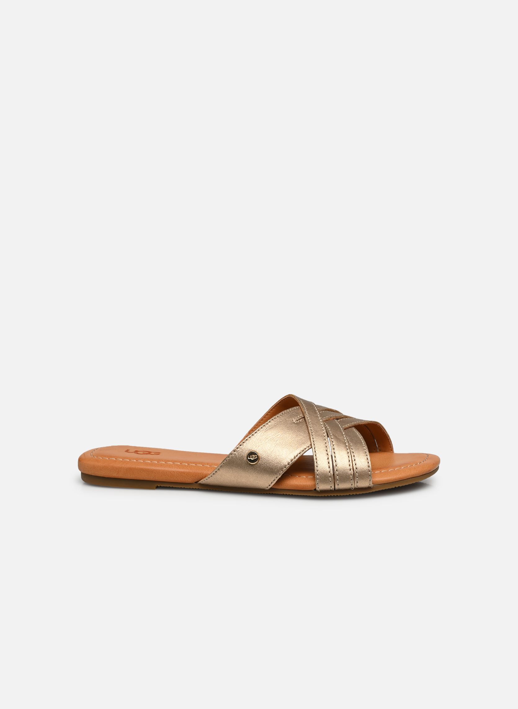 Pantoletten W KENLEIGH SLIDE damen gold und bronze UGG Pantoletten W KENLEIGH SLIDE damen gold und bronze GOLD METALLIC