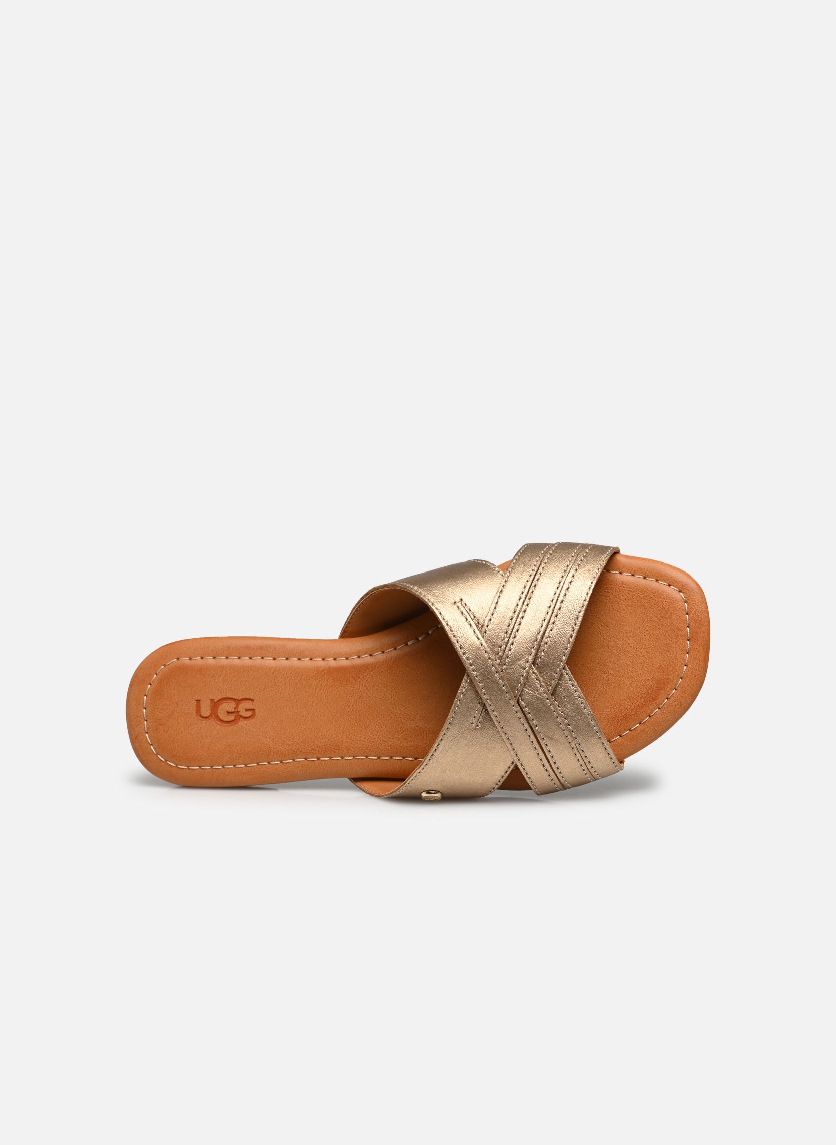 Pantoletten W KENLEIGH SLIDE damen gold und bronze UGG Pantoletten W KENLEIGH SLIDE damen gold und bronze GOLD METALLIC