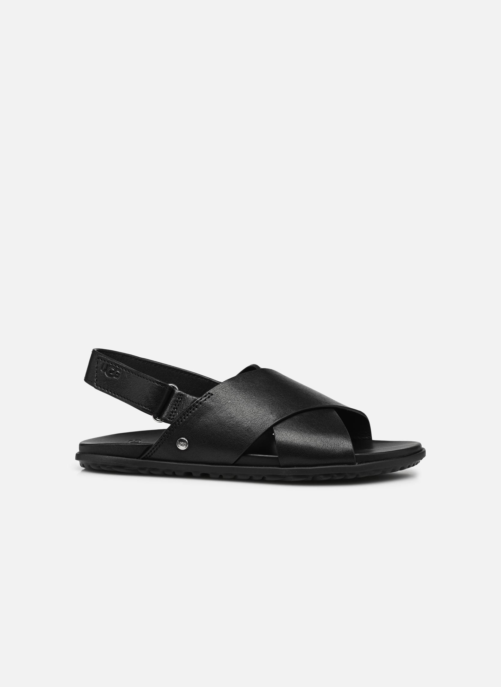 Sandales W SOLIVAN SLINGBACK femme noir UGG Sandales W SOLIVAN SLINGBACK femme noir BLACK LEATHER