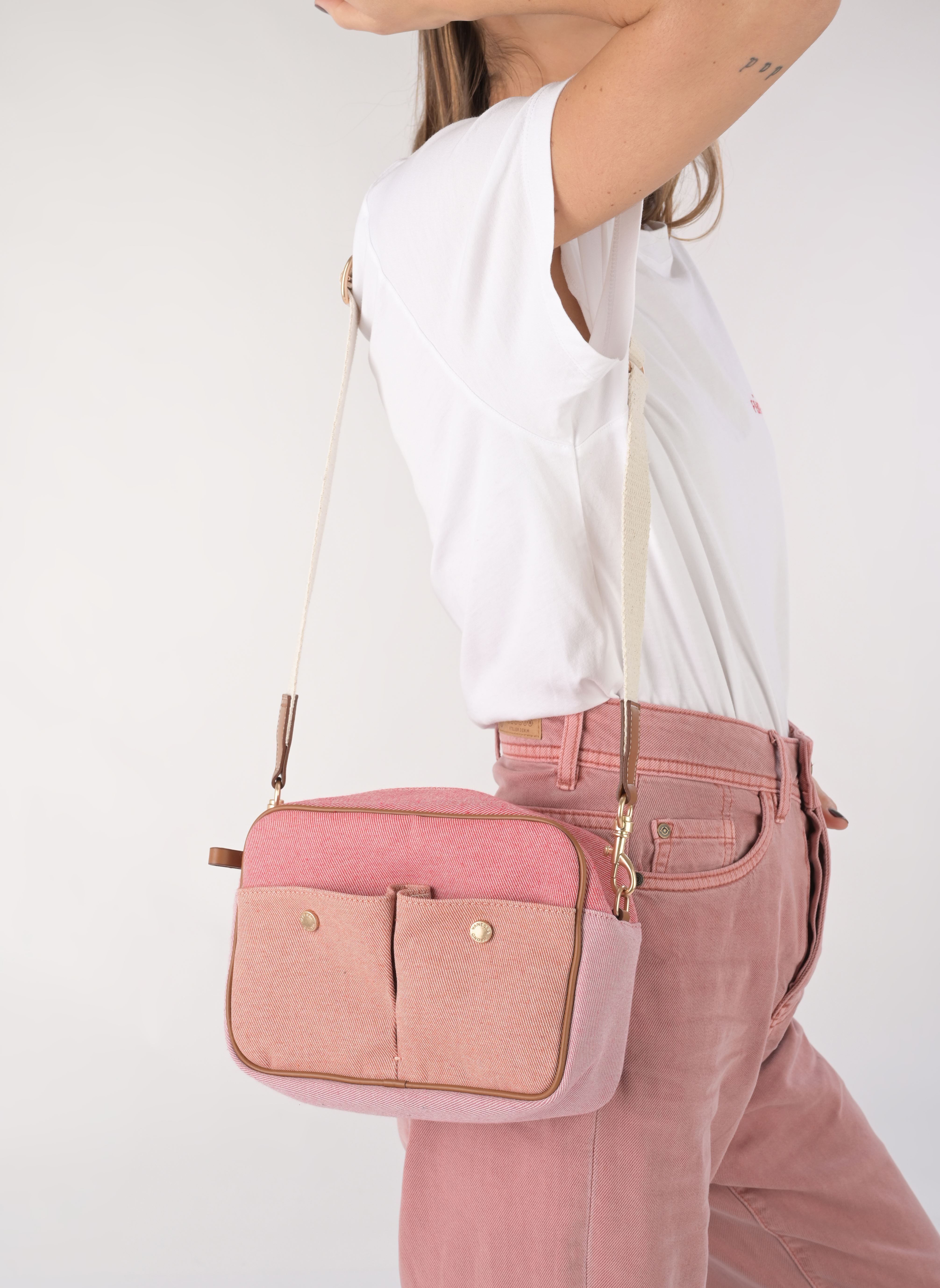 Umhängetaschen Camera Bag Multipoches En Toile De Coton damen mehrfarbig Vanessa Bruno Umhängetaschen Camera Bag Multipoches En Toile De Coton damen mehrfarbig MULTICO/ROSE